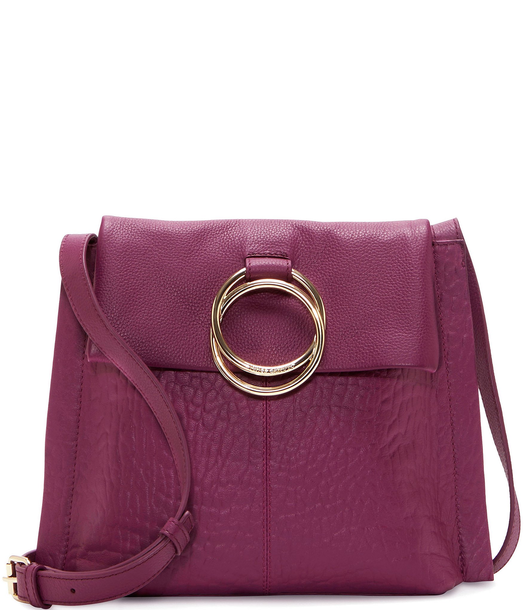 Vince Camuto 100% Leather Solid Maroon Burgundy Leather Crossbody Bag One  Size - 70% off | ThredUp