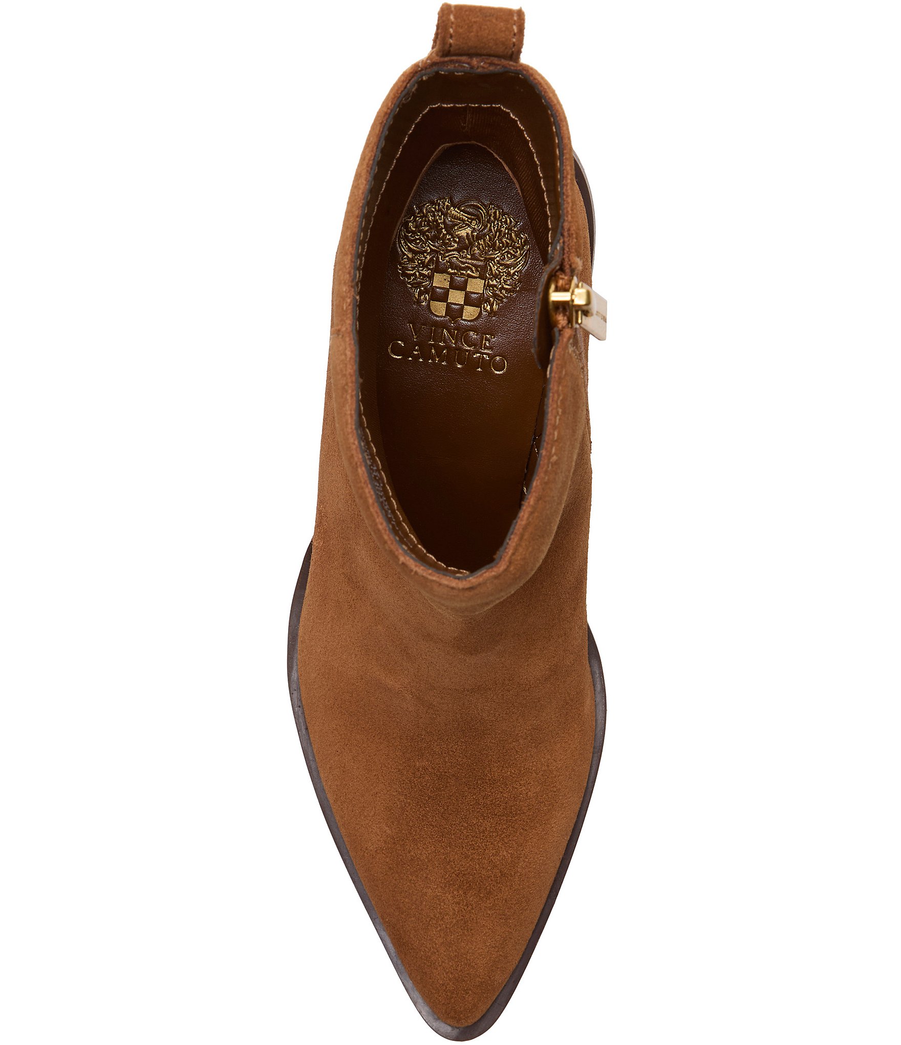 Vince Camuto Lorelai Suede Pointed Toe Booties