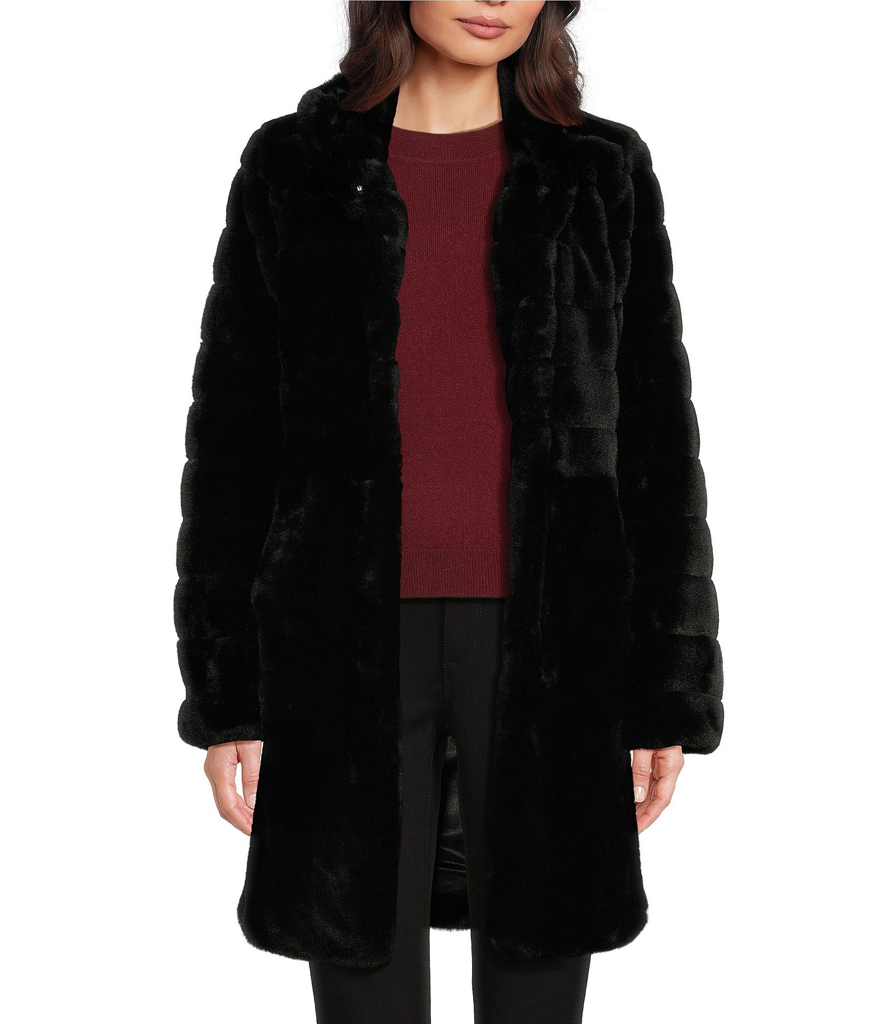 Vince Camuto Faux store Furry Coas