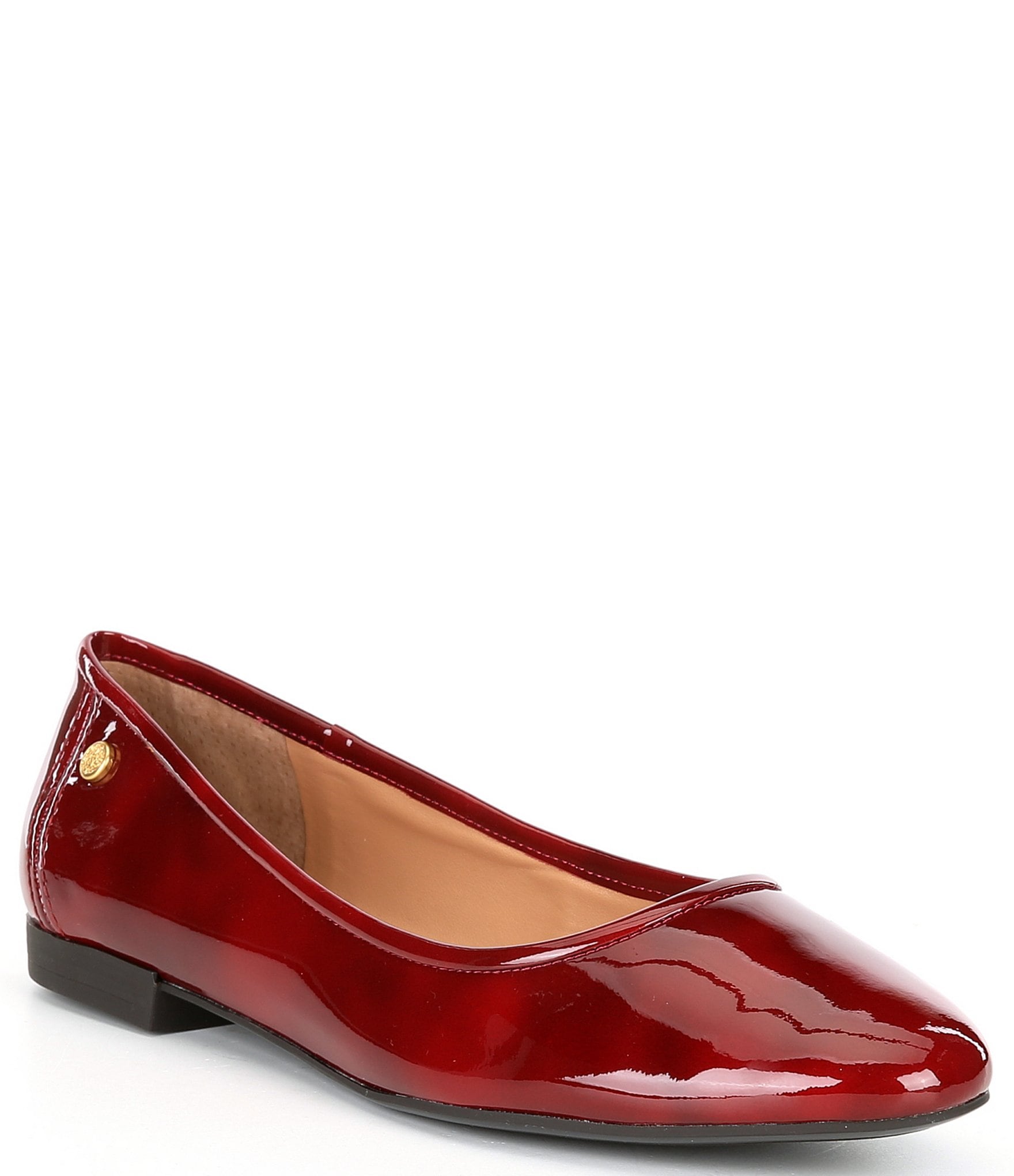 Vince Camuto Minndy Patent Leather Flats | Dillard's