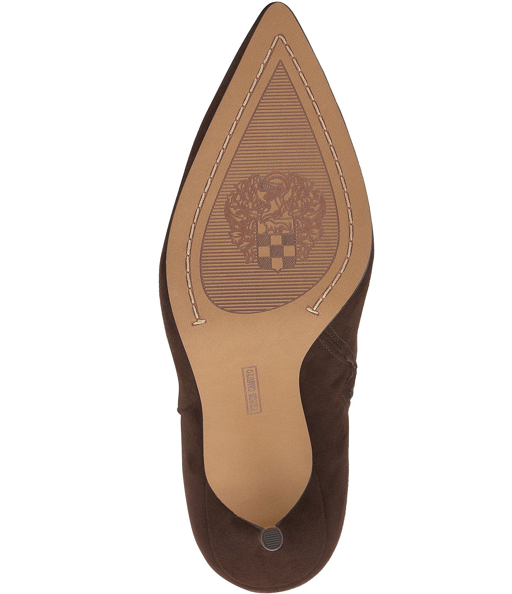 Vince Camuto Mirtha Suede Link Hardware Tall Stiletto Boots