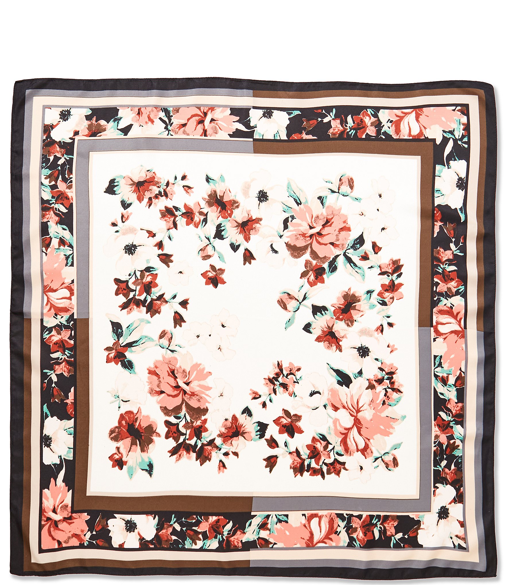Vince Camuto Posy Border Square Scarf