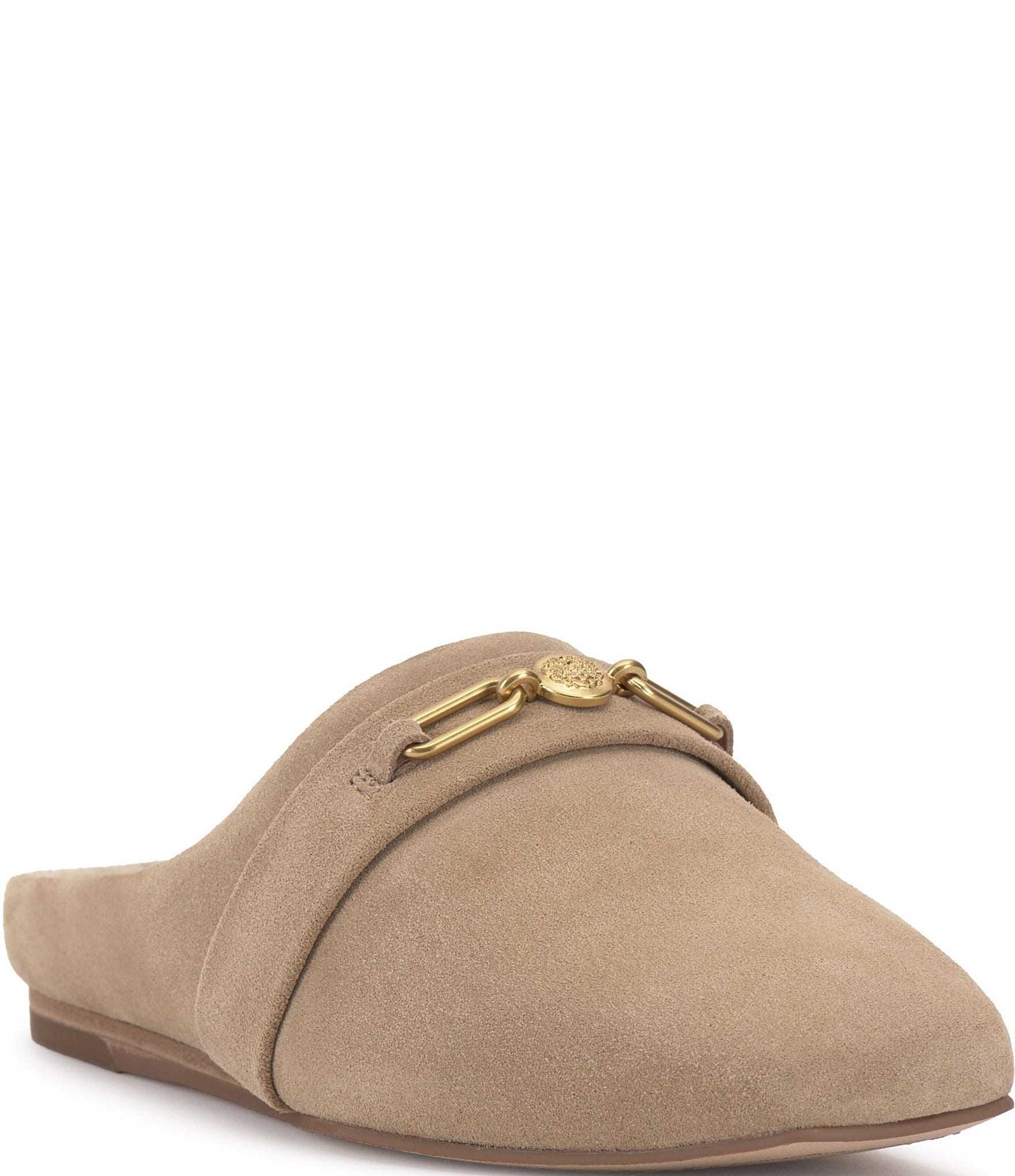 Vince Camuto Rechell Flat Suede Mules | Dillard's