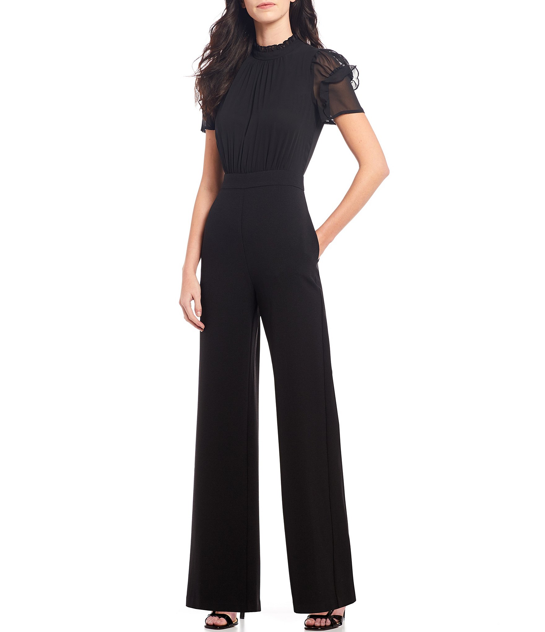 chiffon jumpsuit dress