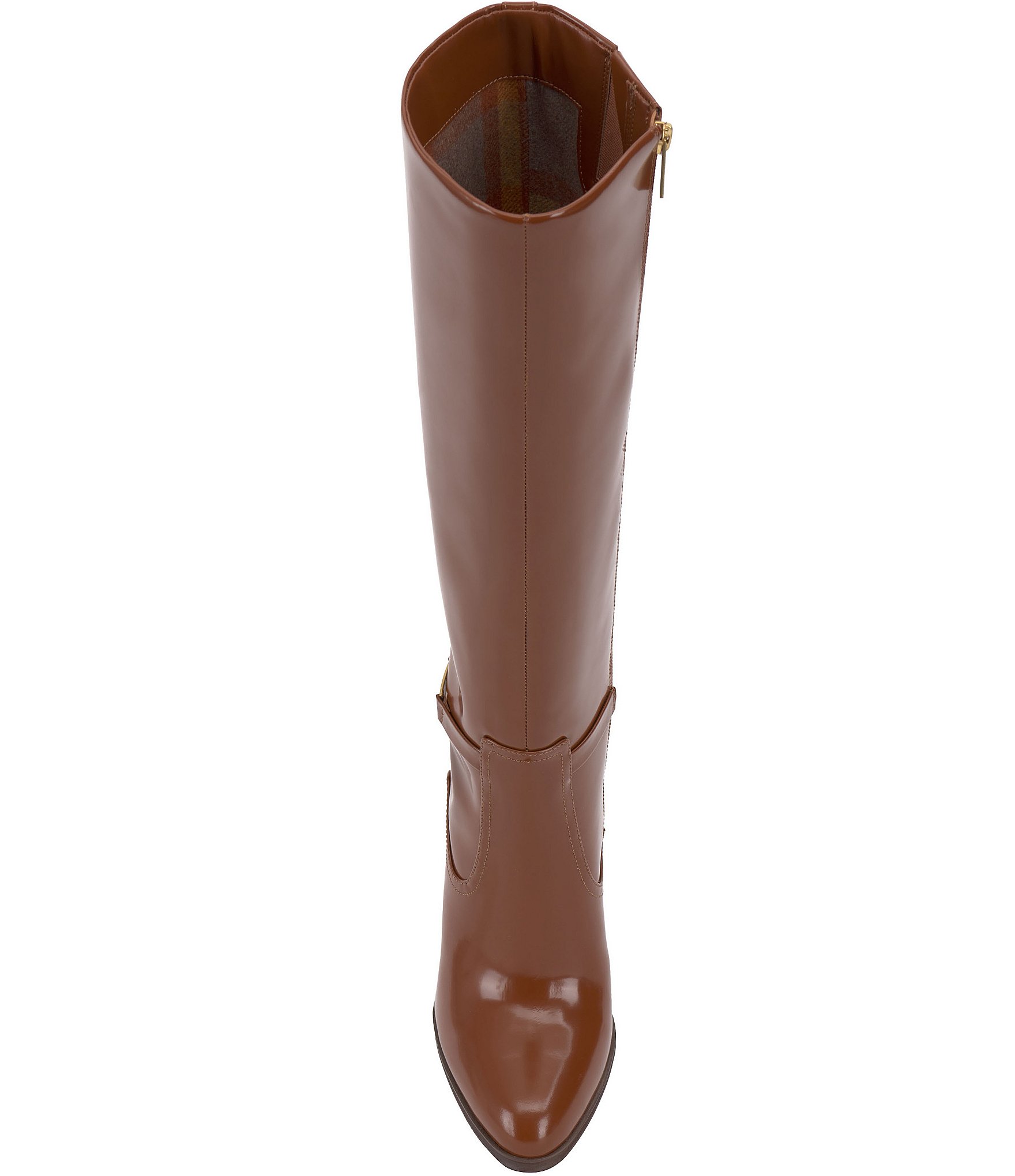 Vince Camuto Skylie Glossy Leather Tall Boots