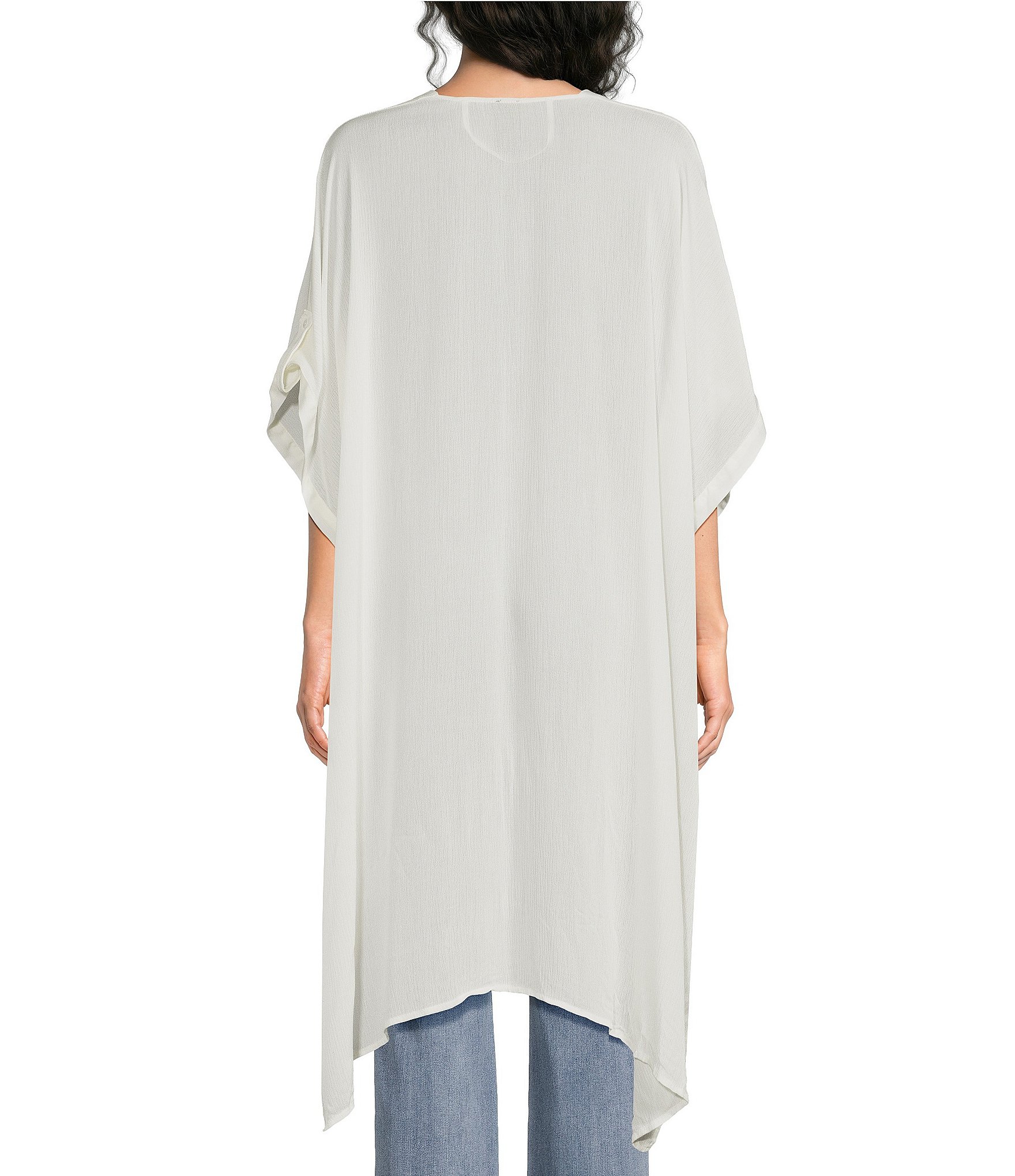 Vince Camuto Solid Crinkle Topper