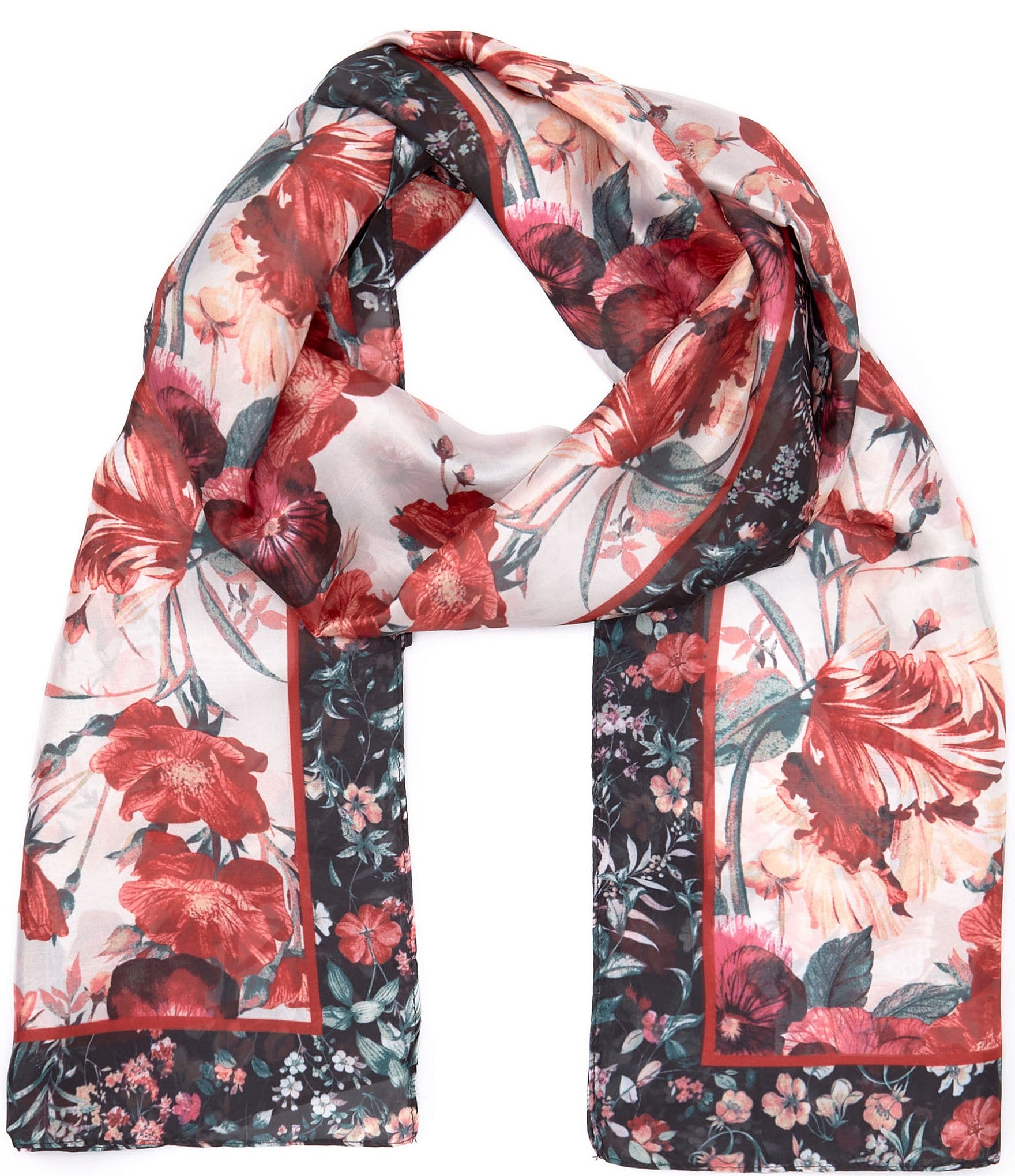 Vince Camuto Statement Floral Oblong Scarf | Dillard's