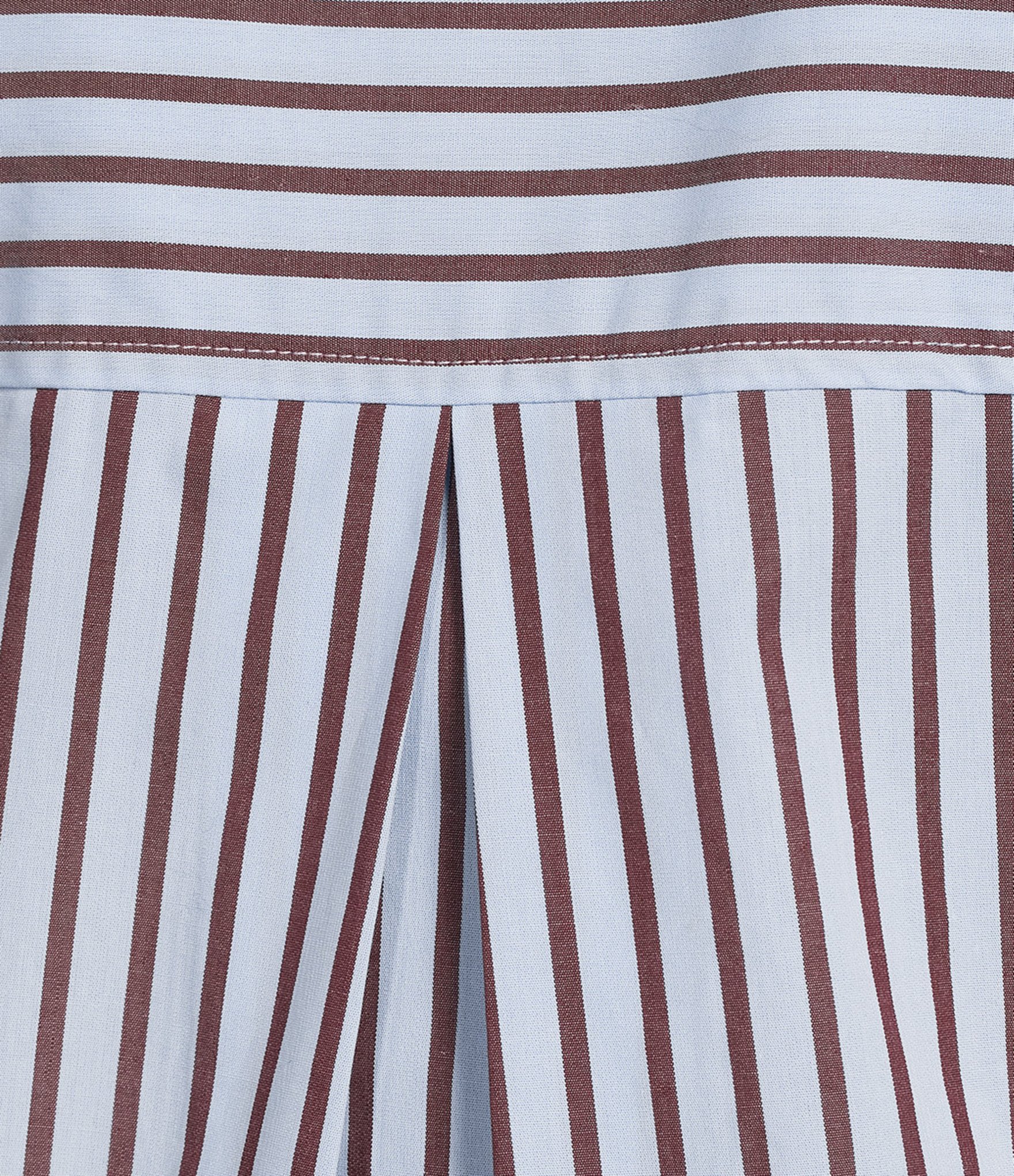 Vince Camuto Woven Long Sleeve Stripe Button Front Top