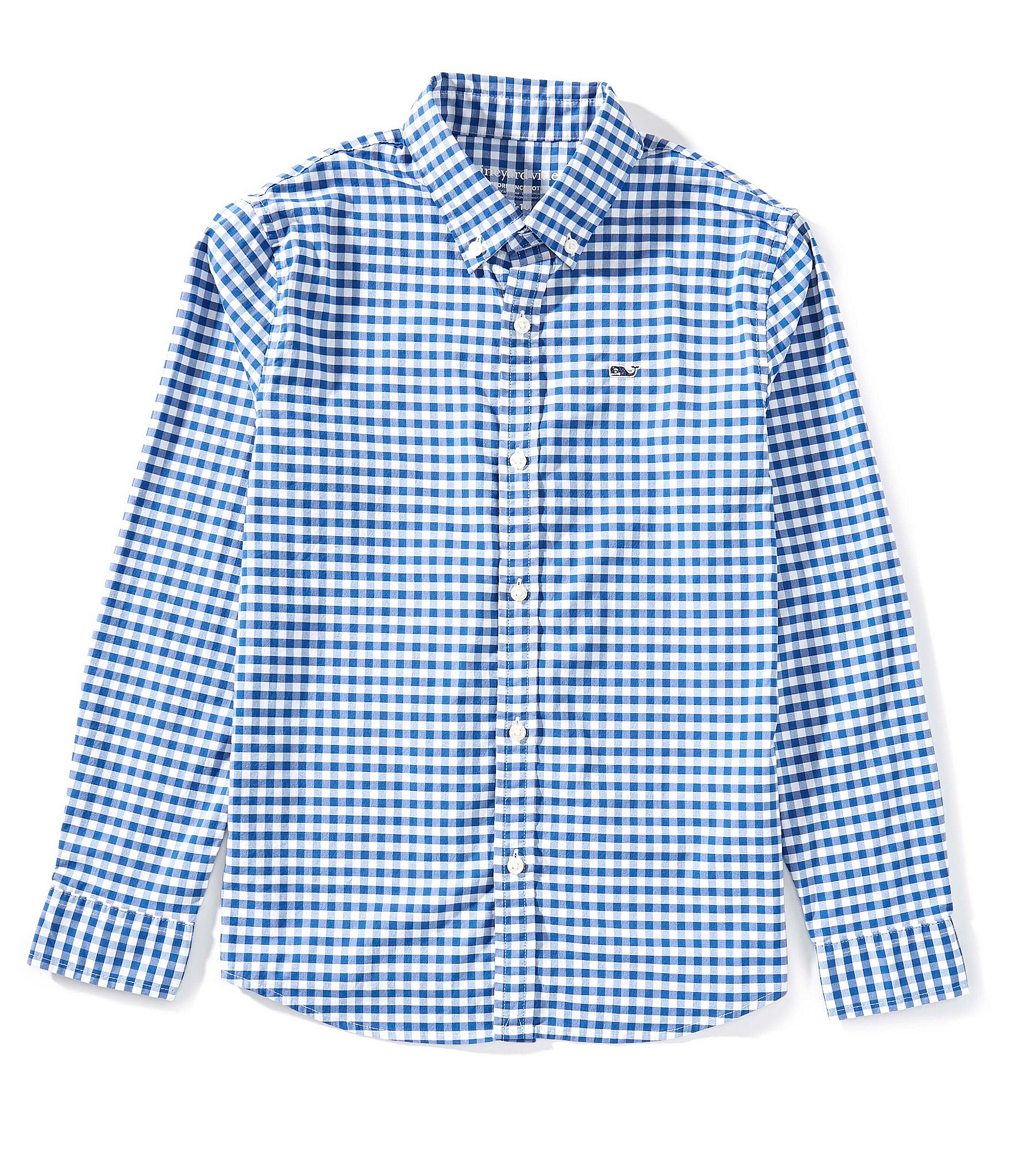 Vineyard Vines Big Boys Arawak Gingham Button Up Sportshirt