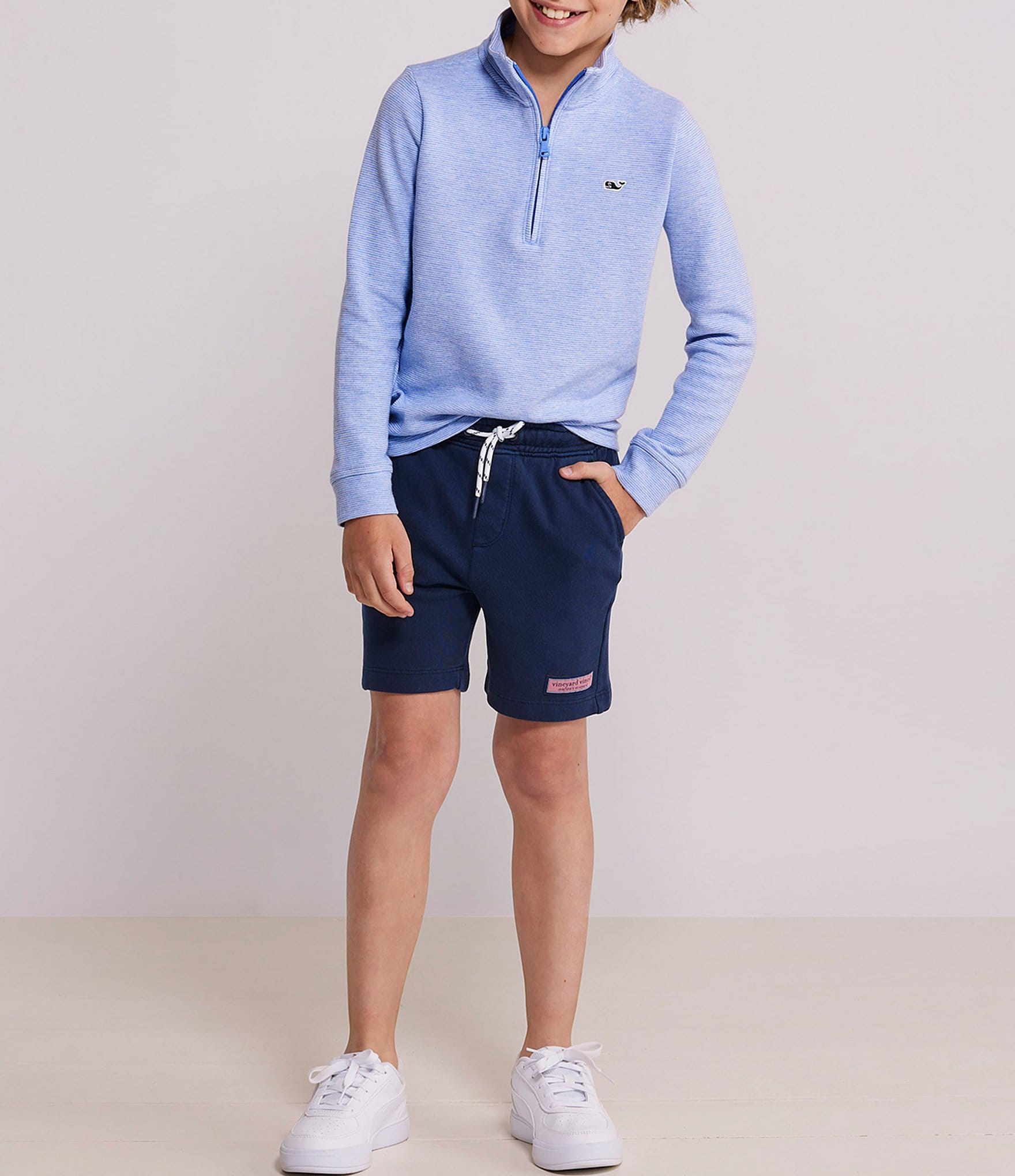 Vineyard Vines Little Boys Saltwater Quarter Zip Pullover
