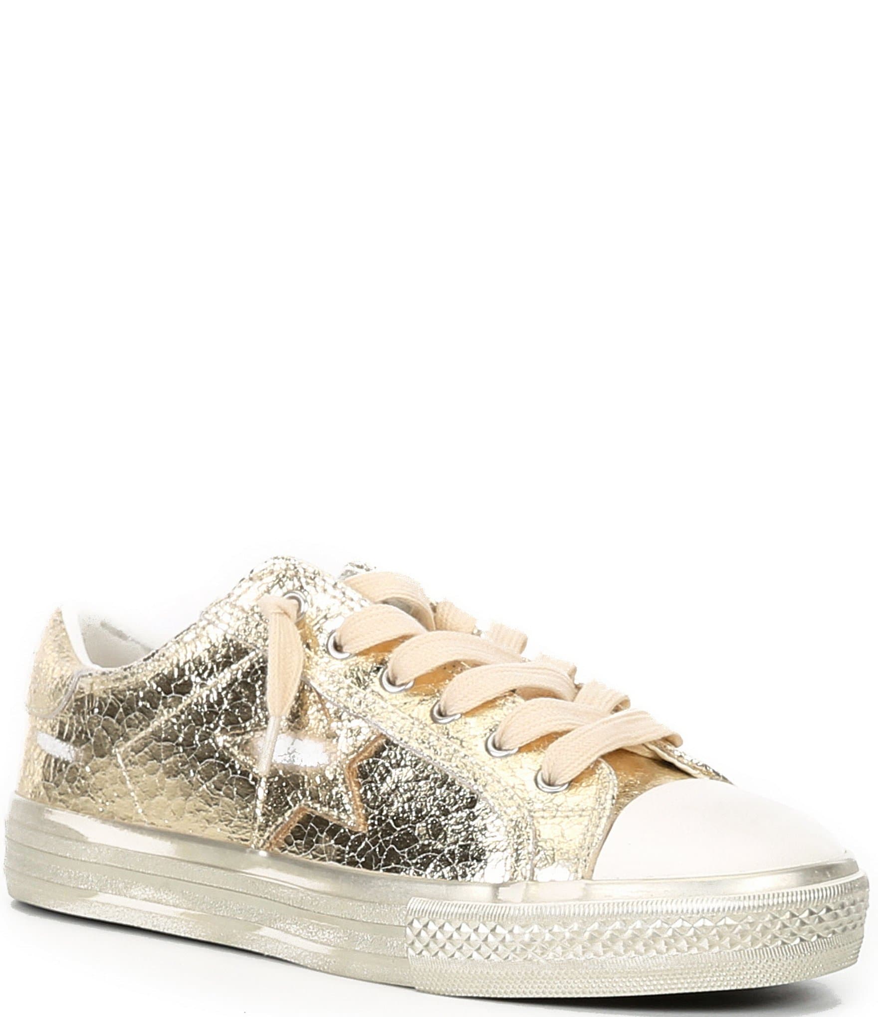 Fashion metallic gold shoes