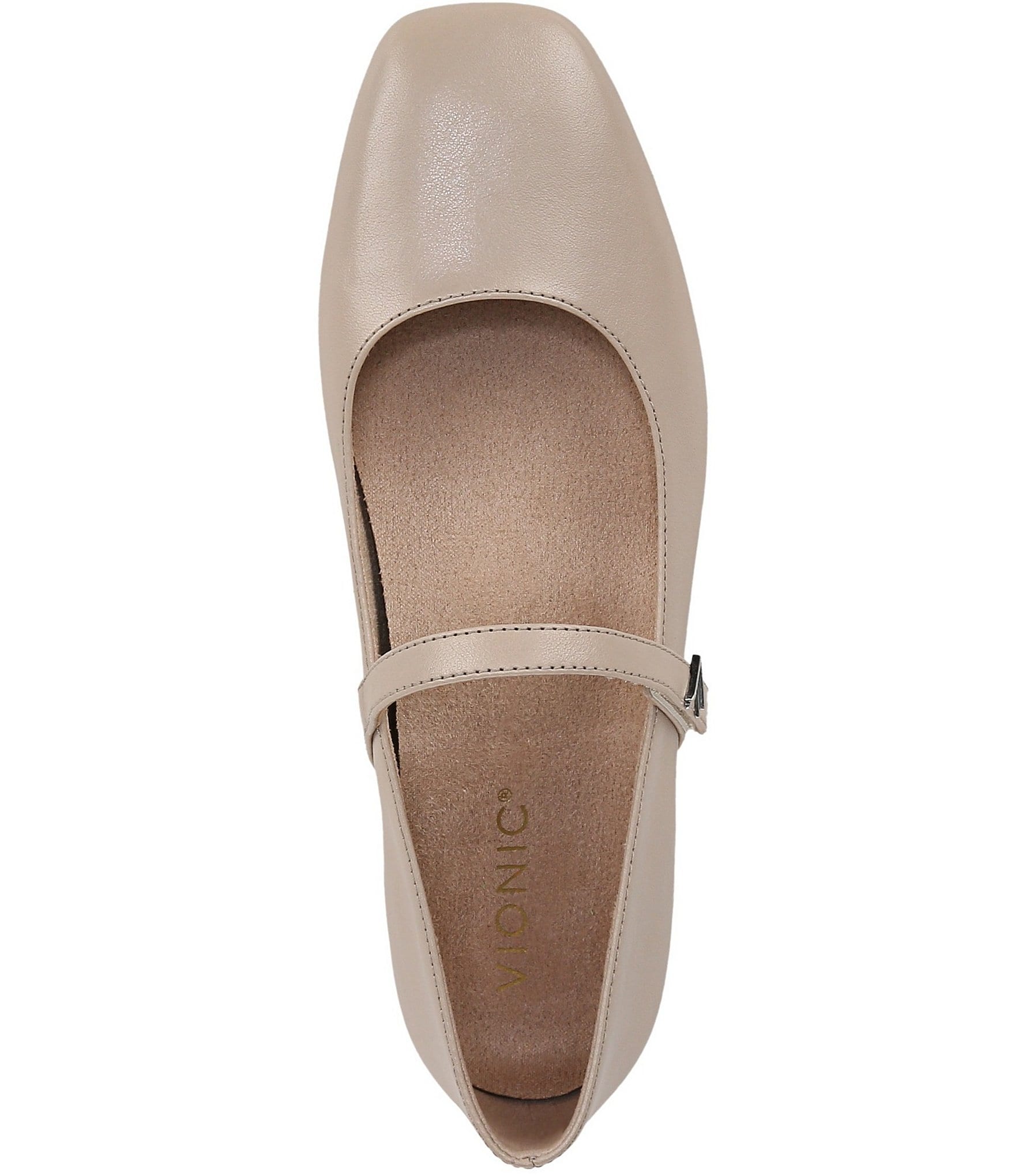 Vionic Alameda Leather Mary Jane Flats