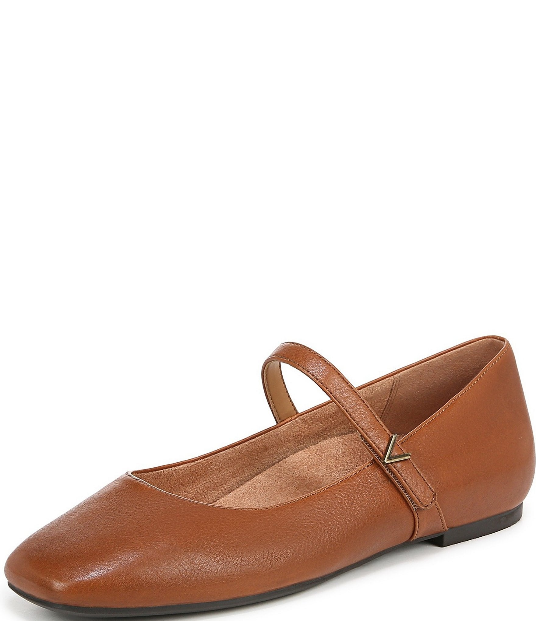 Vionic Alameda Leather Mary Jane Flats