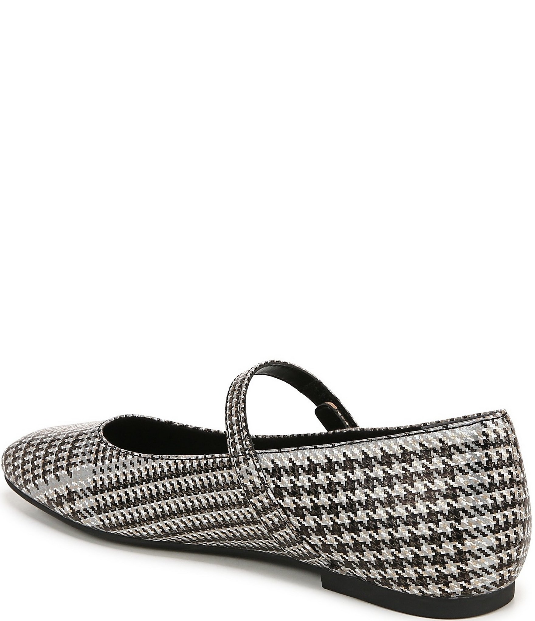 Vionic Alameda Suede Houndstooth Mary Jane Flats