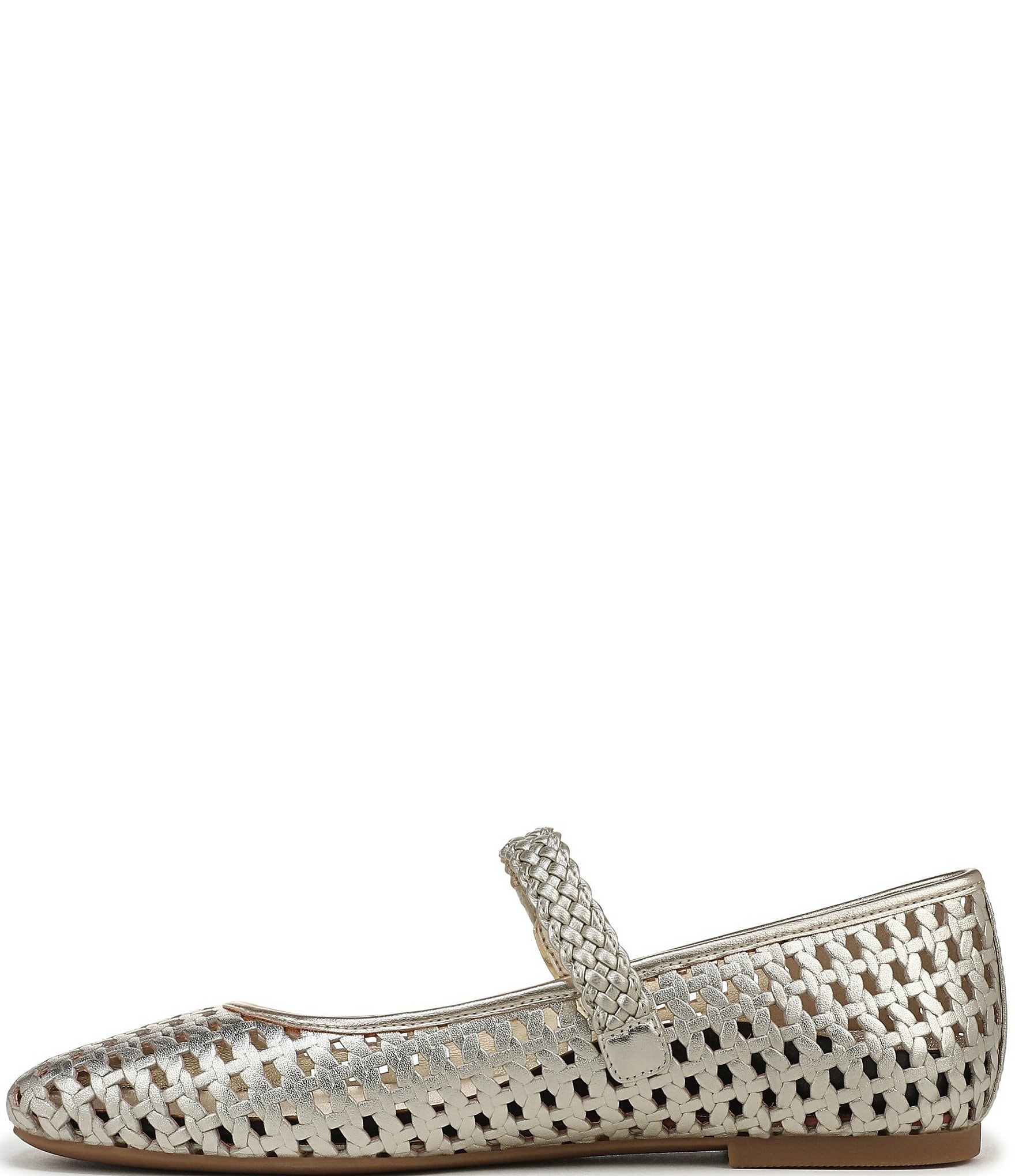 Vionic Alameda Woven Leather Mary Jane Flats