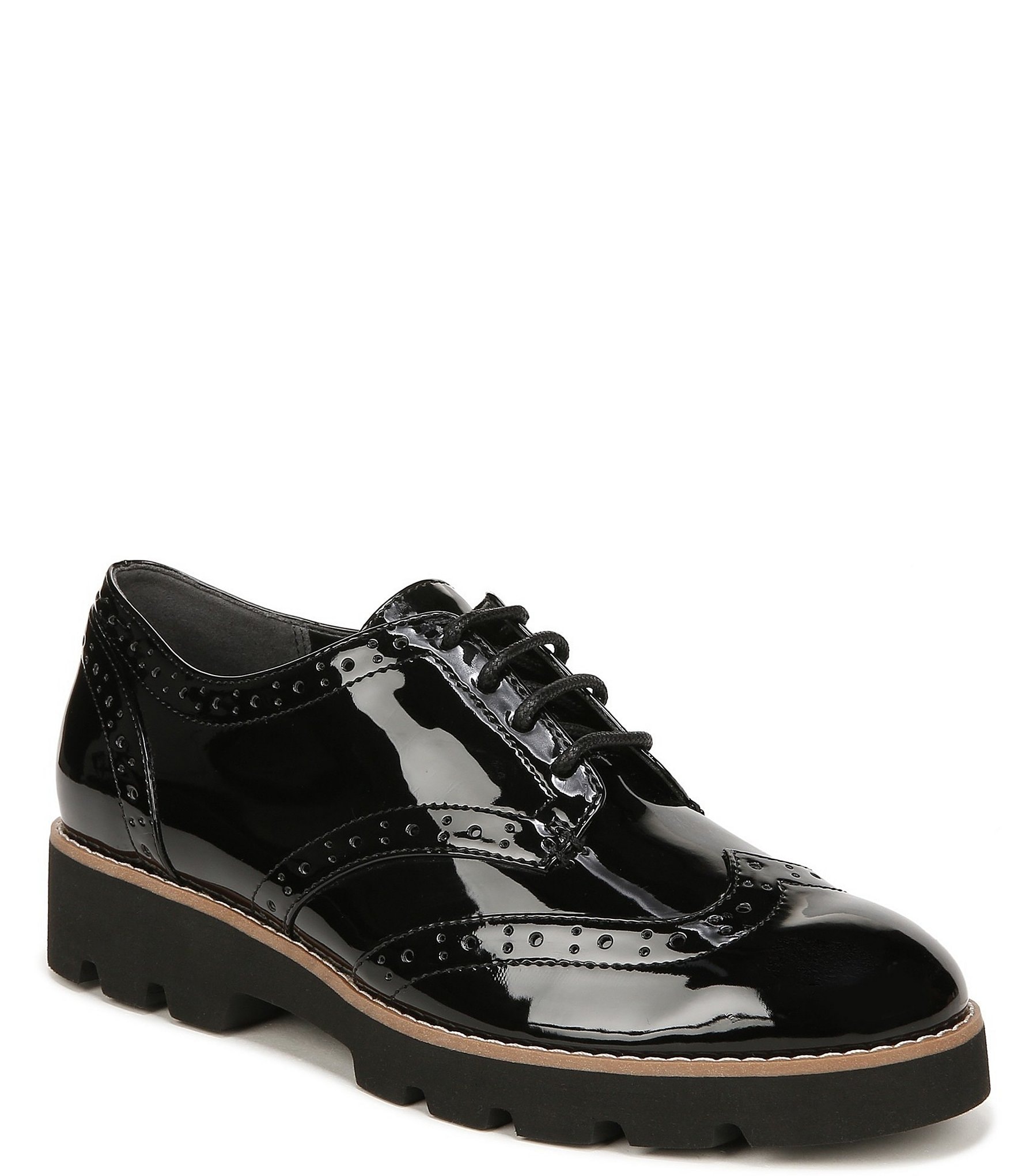 Vionic Alfina Patent Lugged Sole Oxfords | Dillard's