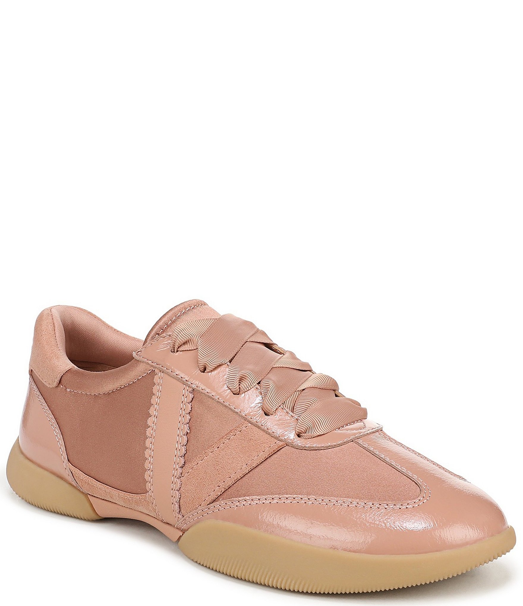 Vionic Arabelle Nylon Leather Ribbon Lace Sneakers