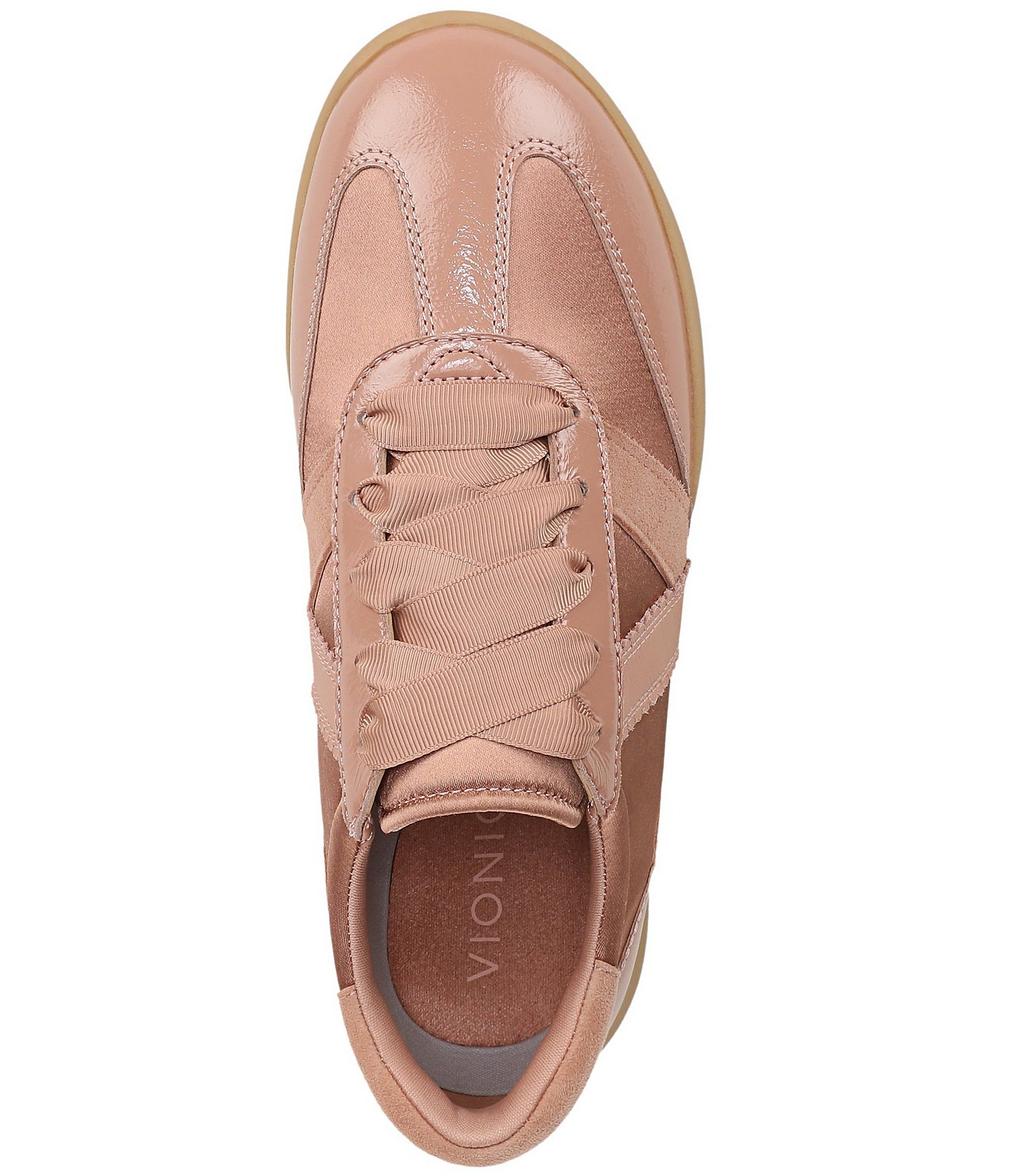 Vionic Arabelle Nylon Leather Ribbon Lace Sneakers