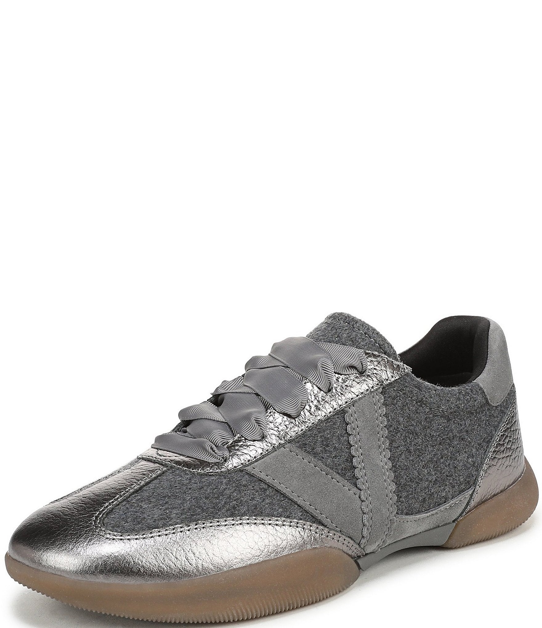 Vionic Arabelle Wool Metallic Leather Sneakers