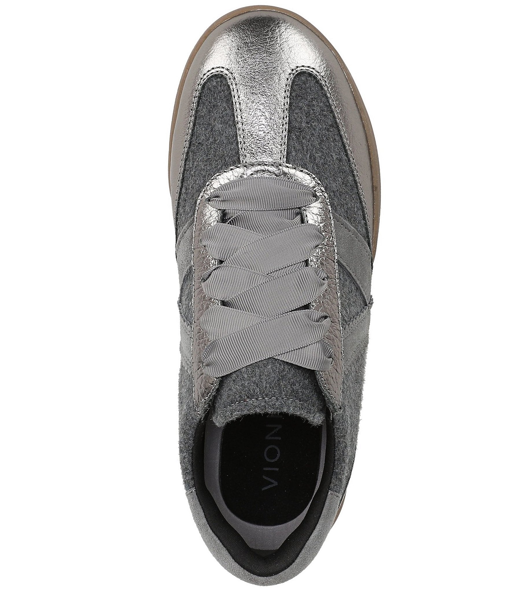 Vionic Arabelle Wool Metallic Leather Sneakers