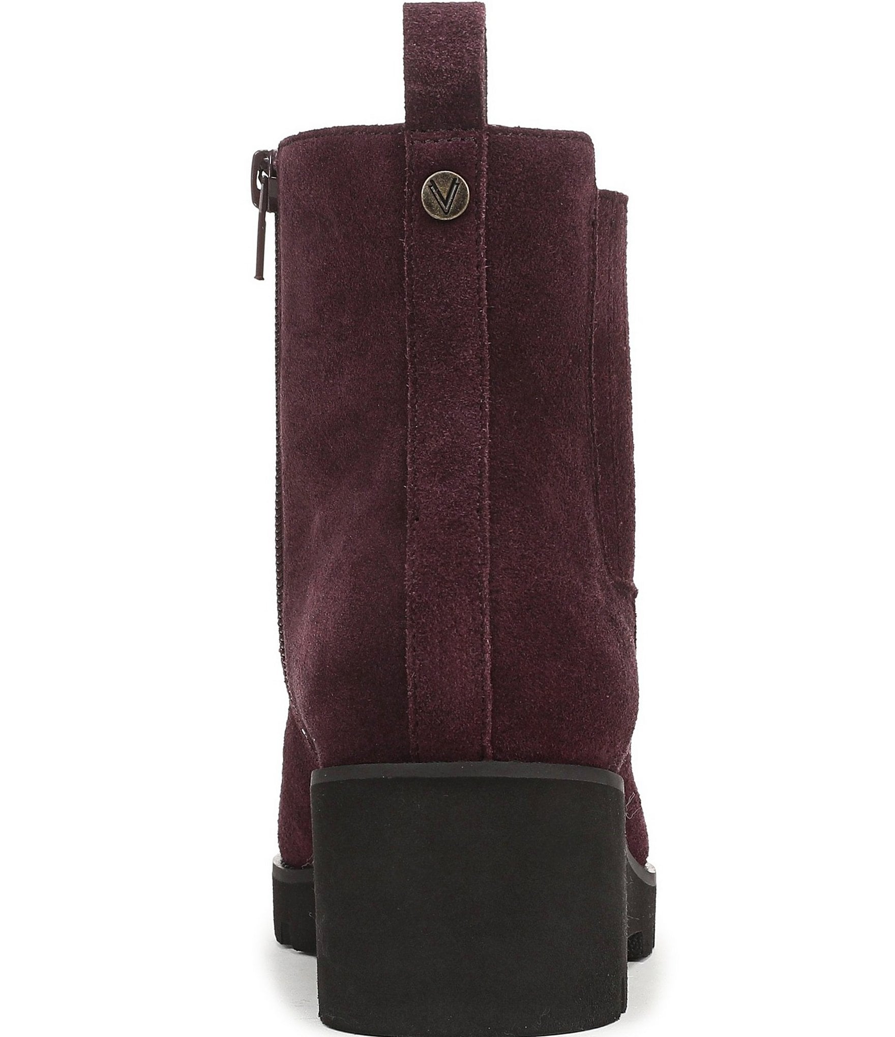Vionic Aria 2.0 Suede Lugged Wedge Booties