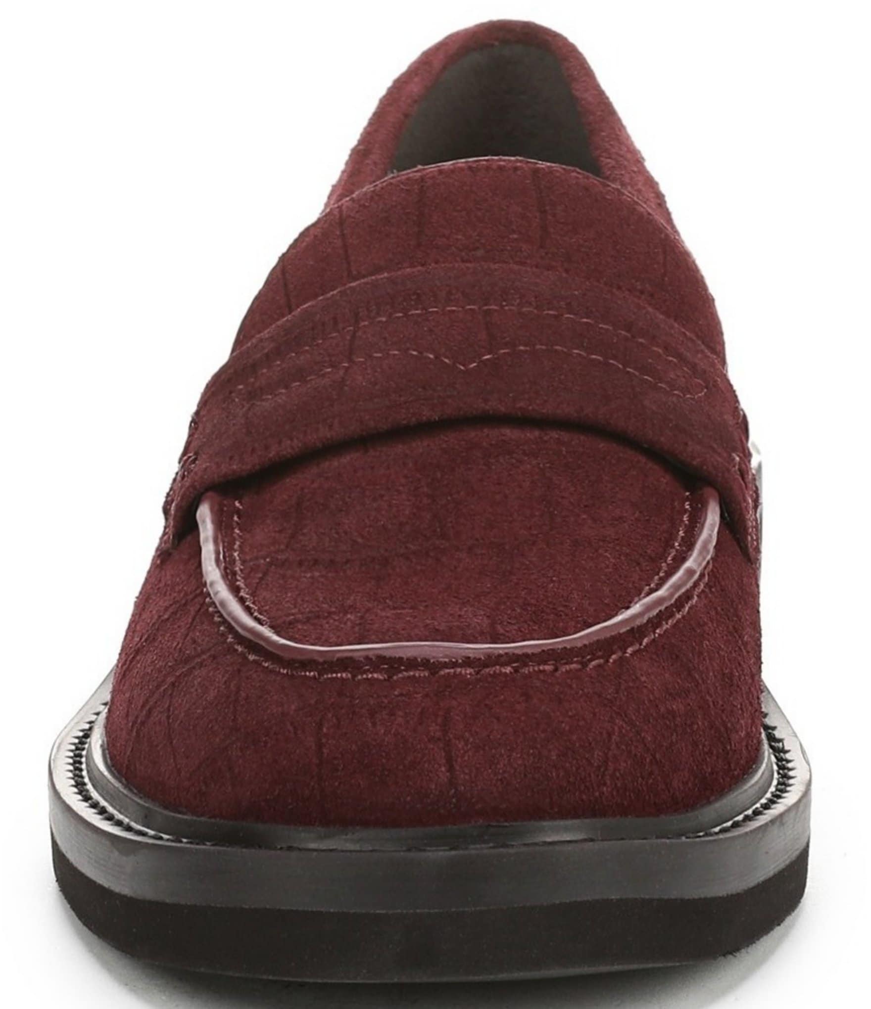 Vionic Caitlin Suede Croco Penny Loafers