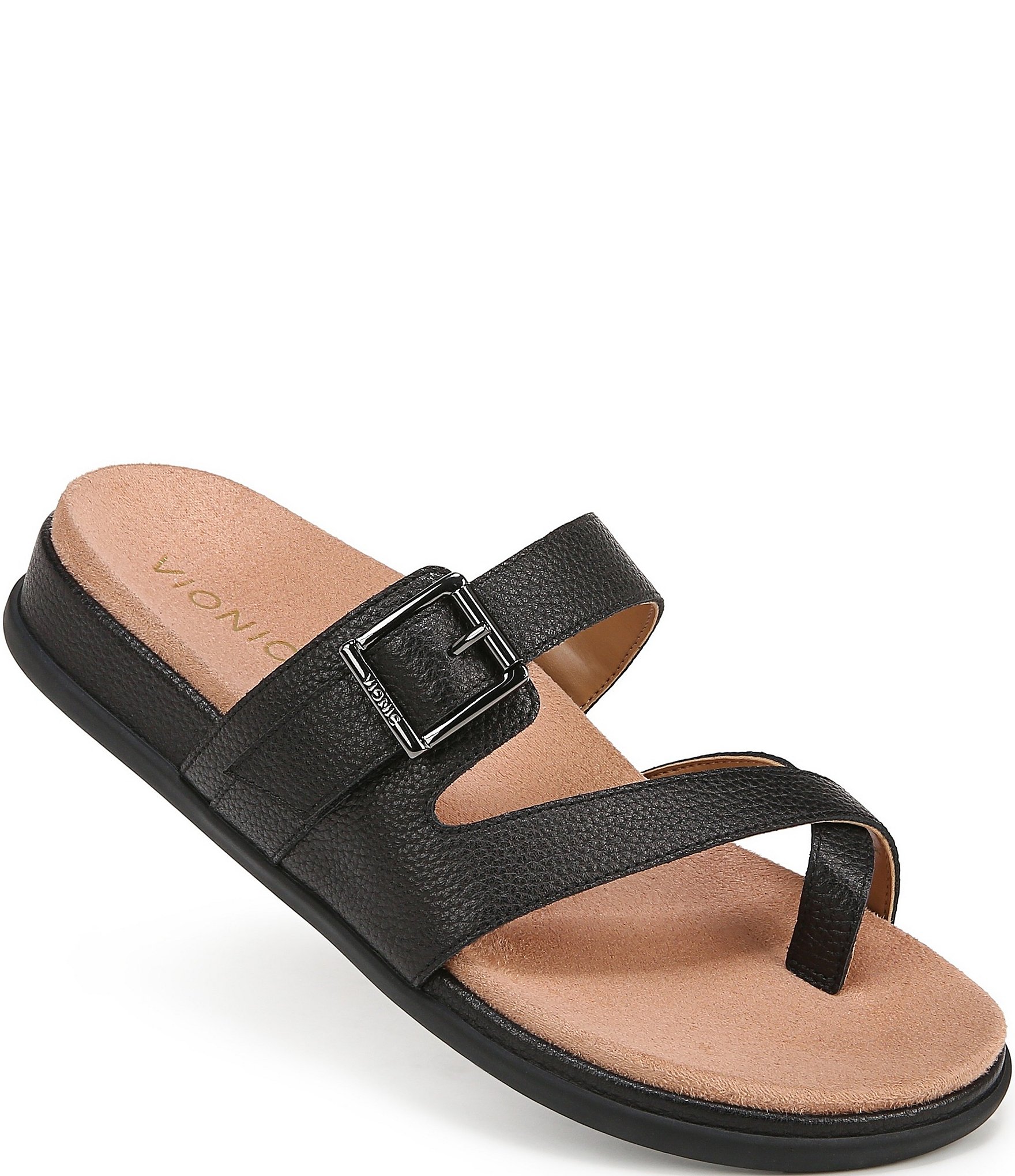 Vionic Carmela Leather Strappy Sandals