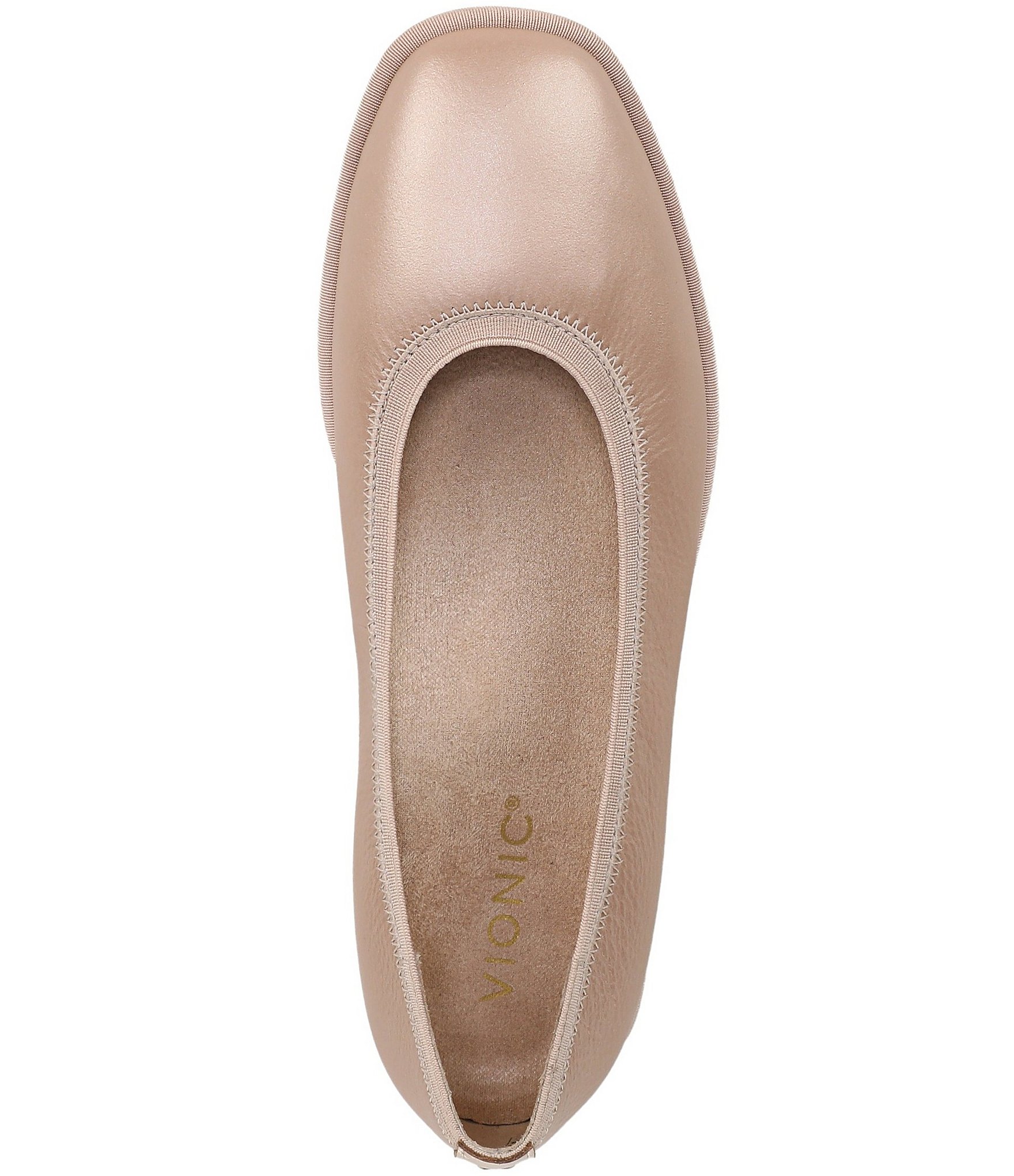 Vionic Caroll 2.0 Leather Classic Skimmer Flats