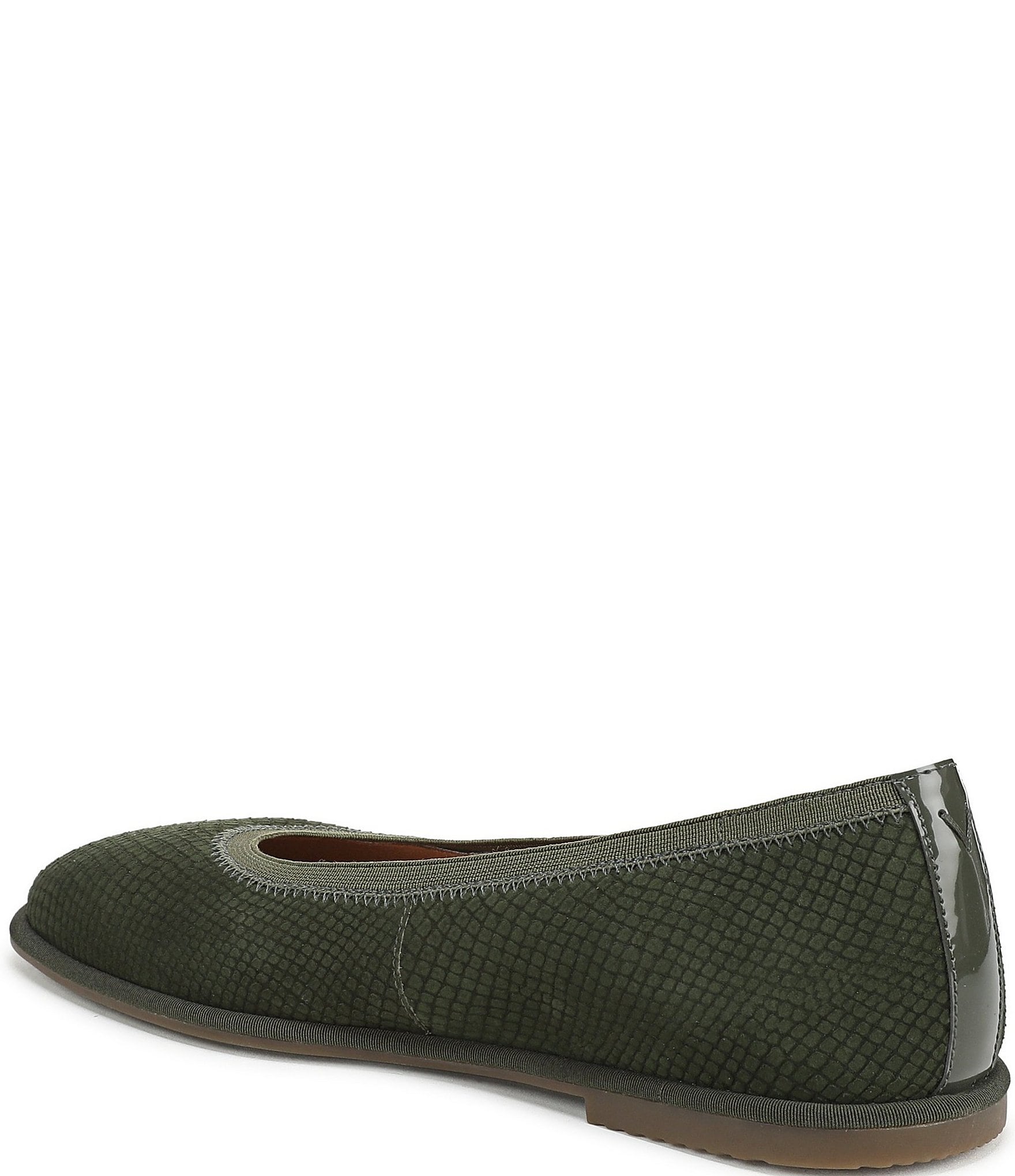 Vionic Caroll 2.0 Snake Embossed Nubuck Classic Skimmer Flats