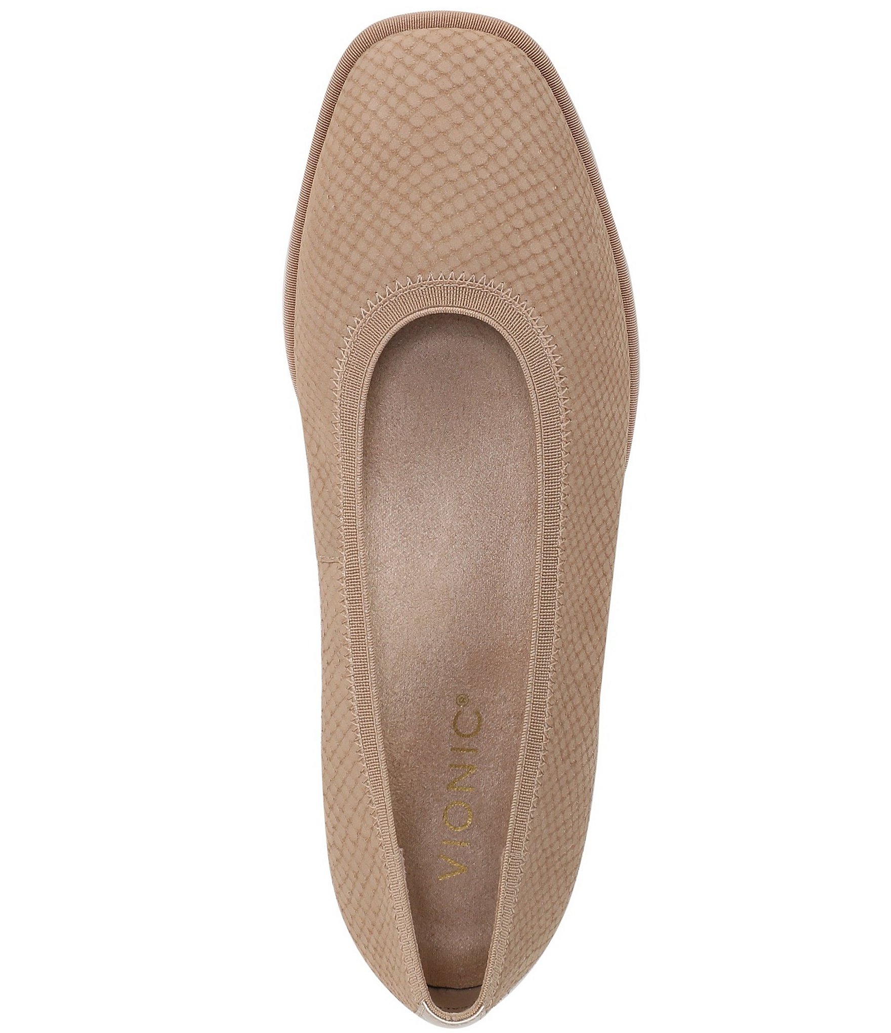 Vionic Caroll 2.0 Snake Embossed Nubuck Classic Skimmer Flats