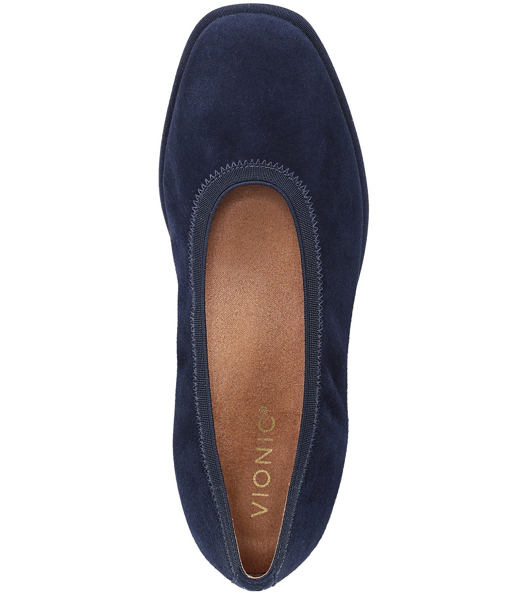 Vionic Caroll 2.0 Suede Classic Skimmer Flats