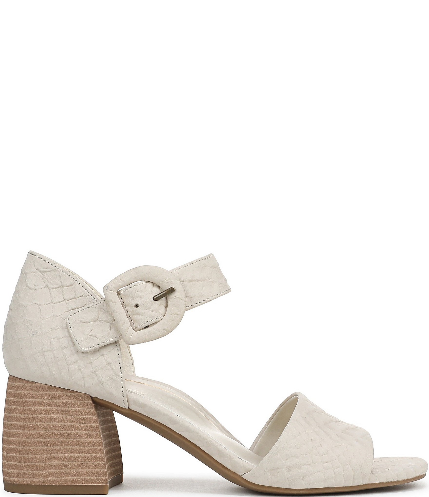 Vionic Chardonnay Snake Embossed Leather Dress Sandals