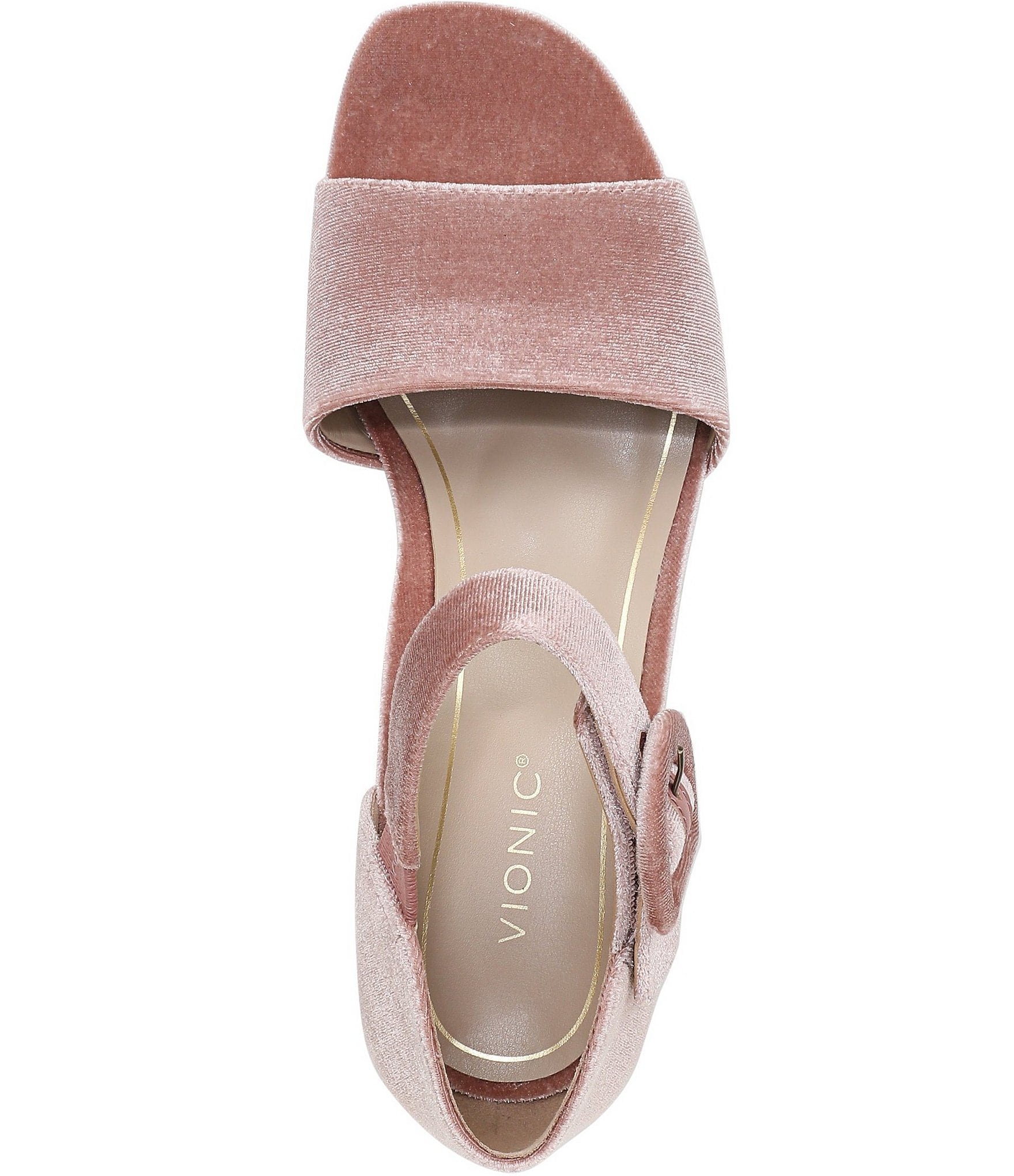 Vionic Chardonnay Velvet Dress Sandals
