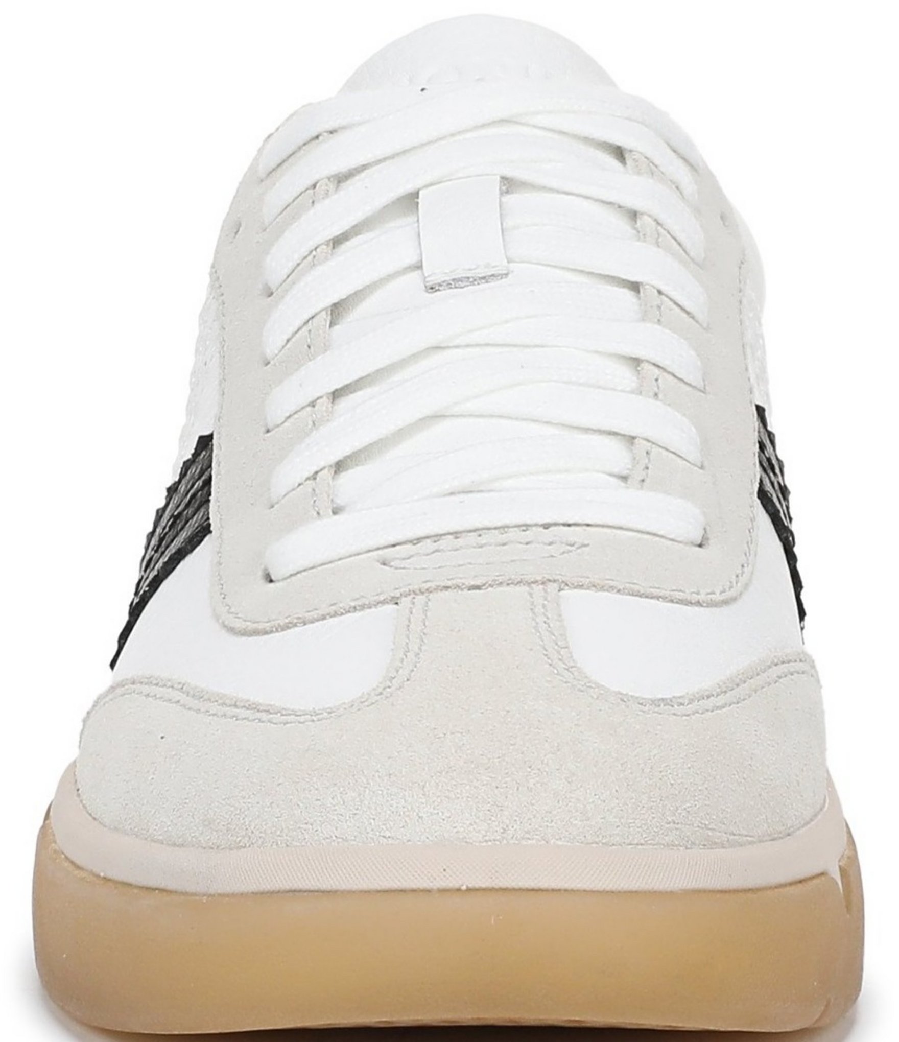 Vionic City Walk Leather and Suede Lace Up Sneakers