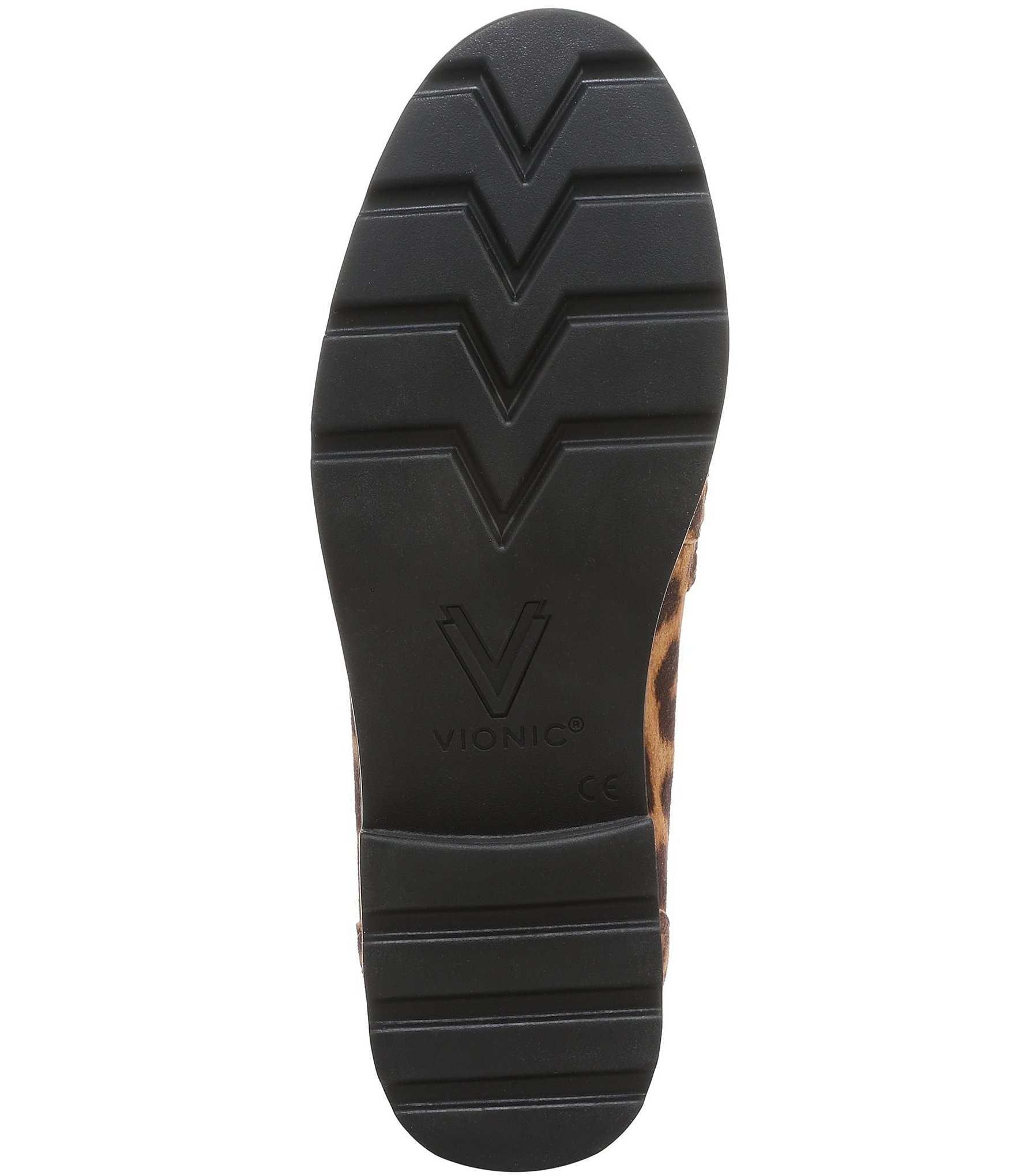 Vionic Cleo Suede Leopard Print Penny Loafers