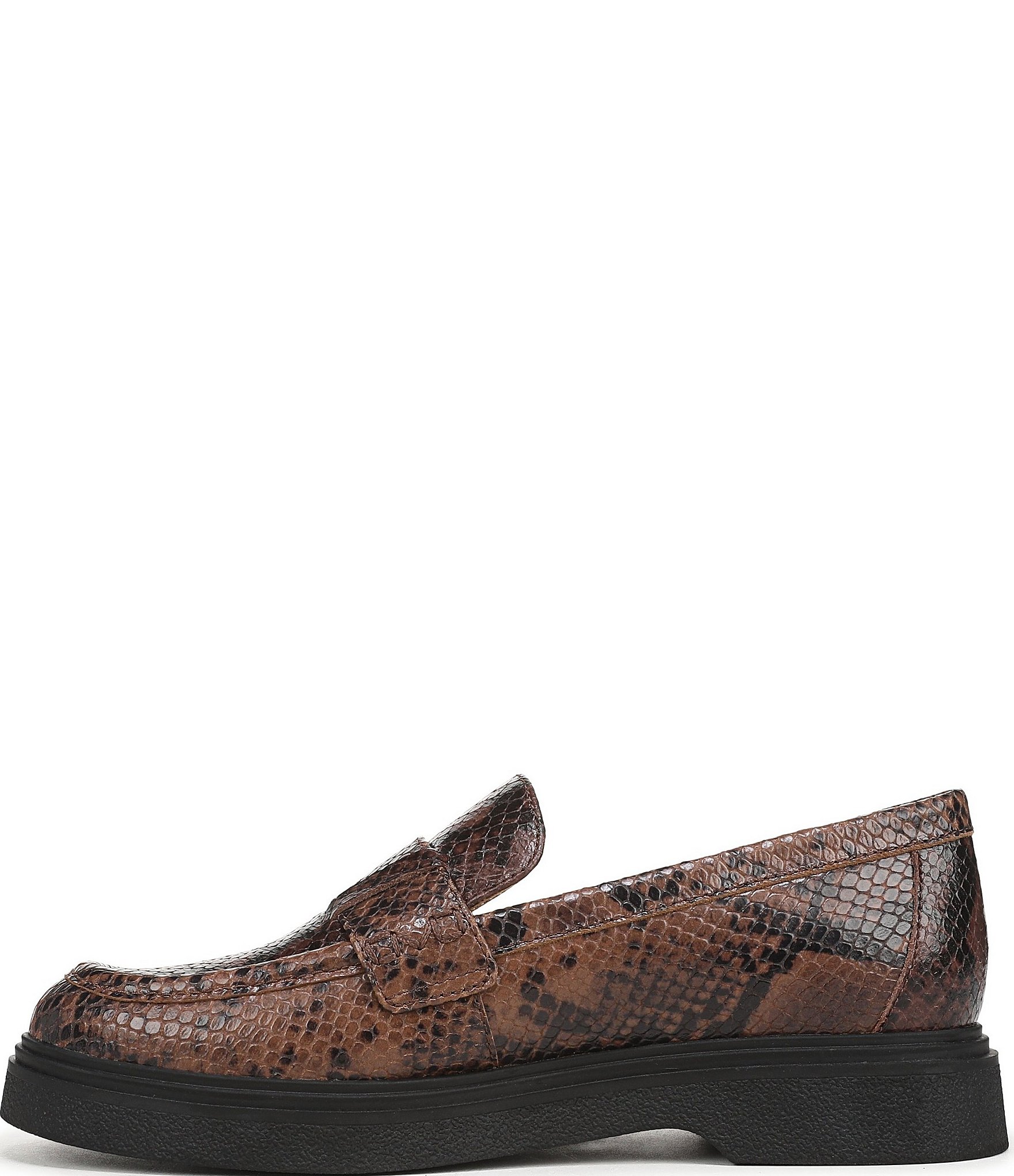 Vionic Dolores Snake Print Leather Loafers