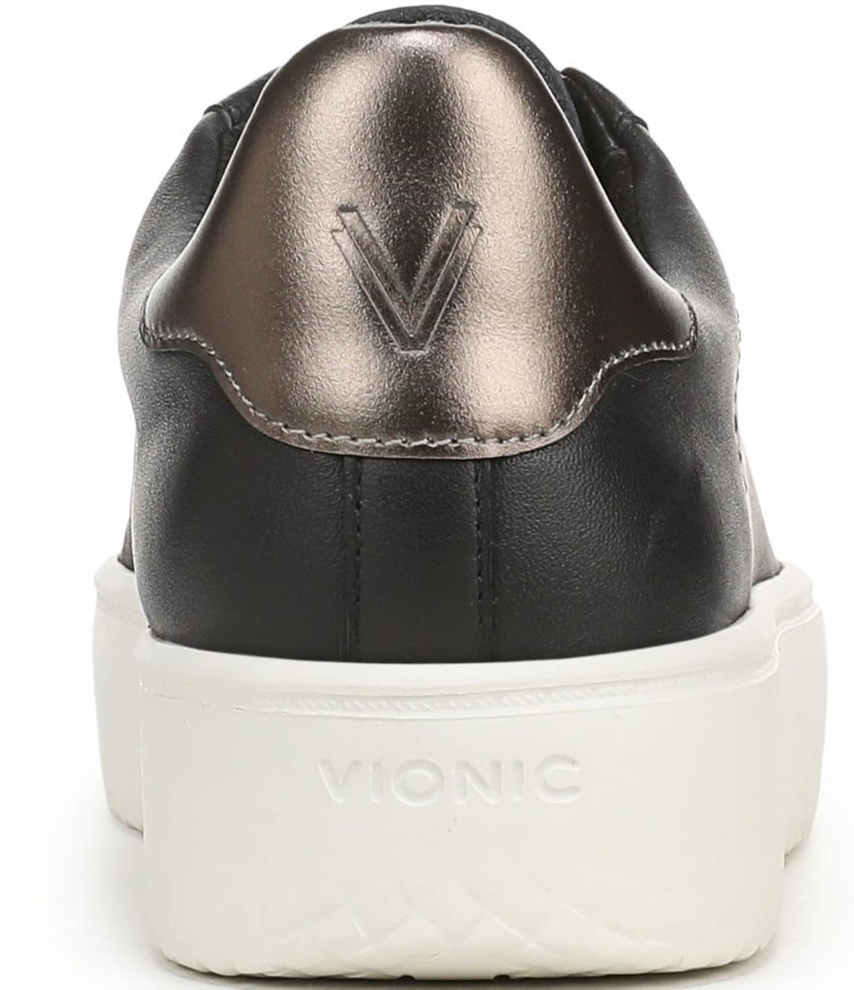 Vionic Emilia Leather Lace Up Platform Sneakers