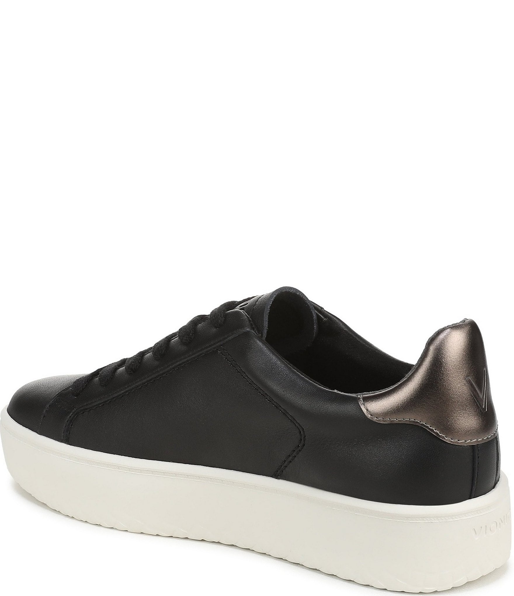 Vionic Emilia Leather Lace Up Platform Sneakers