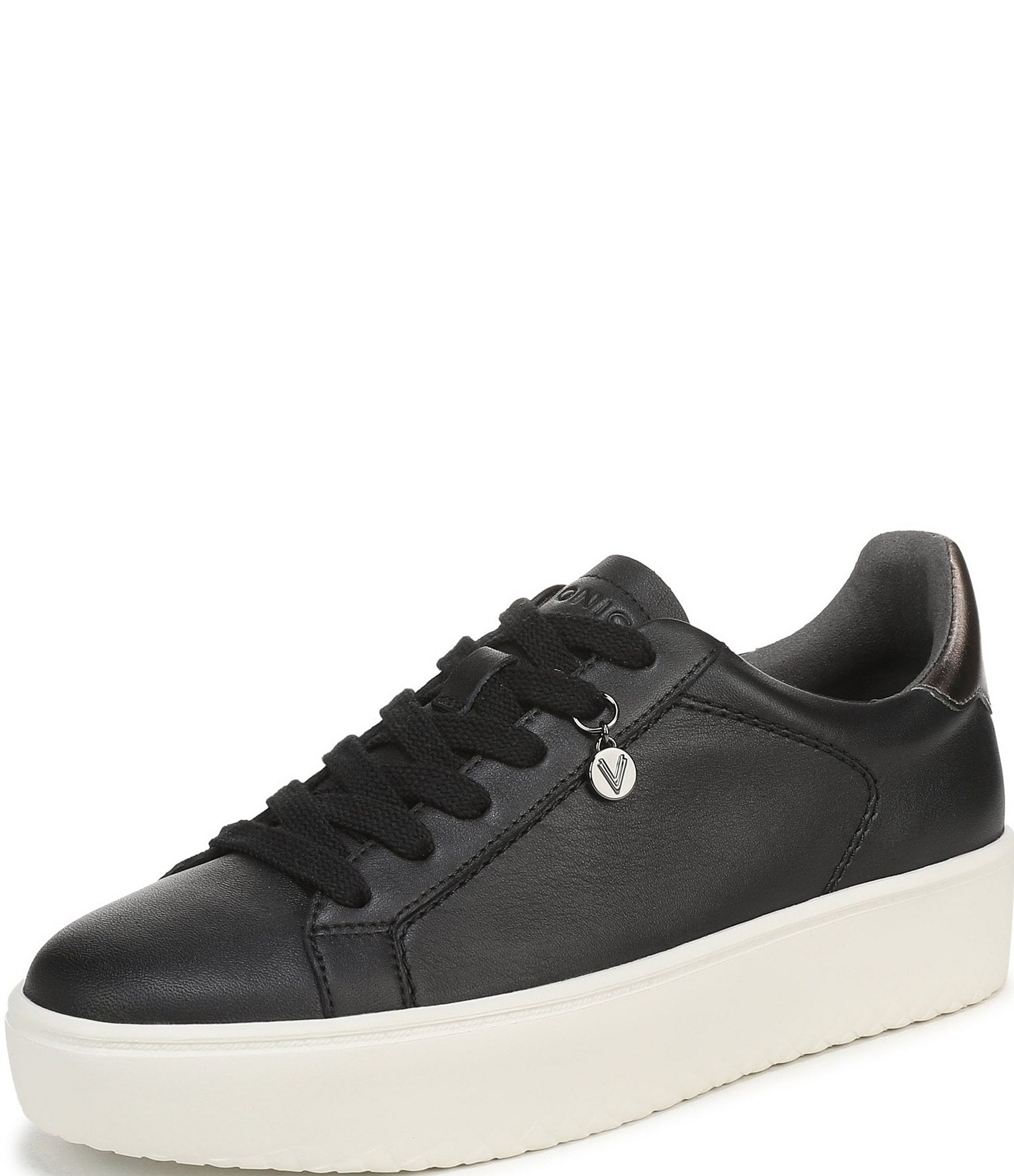 Vionic Emilia Leather Lace Up Platform Sneakers