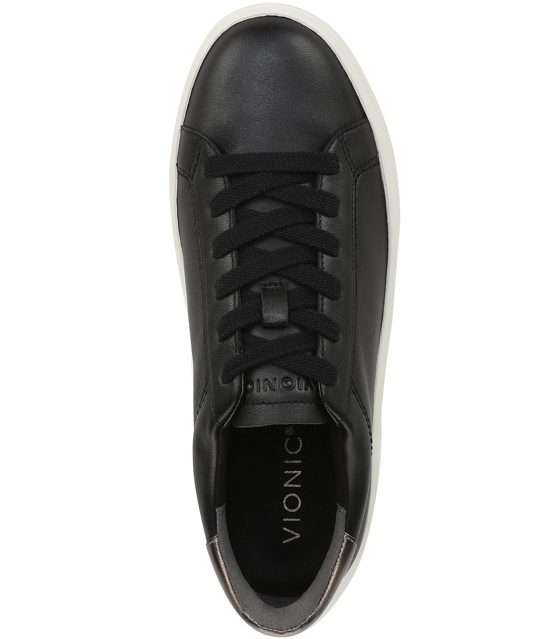 Vionic Emilia Leather Lace Up Platform Sneakers