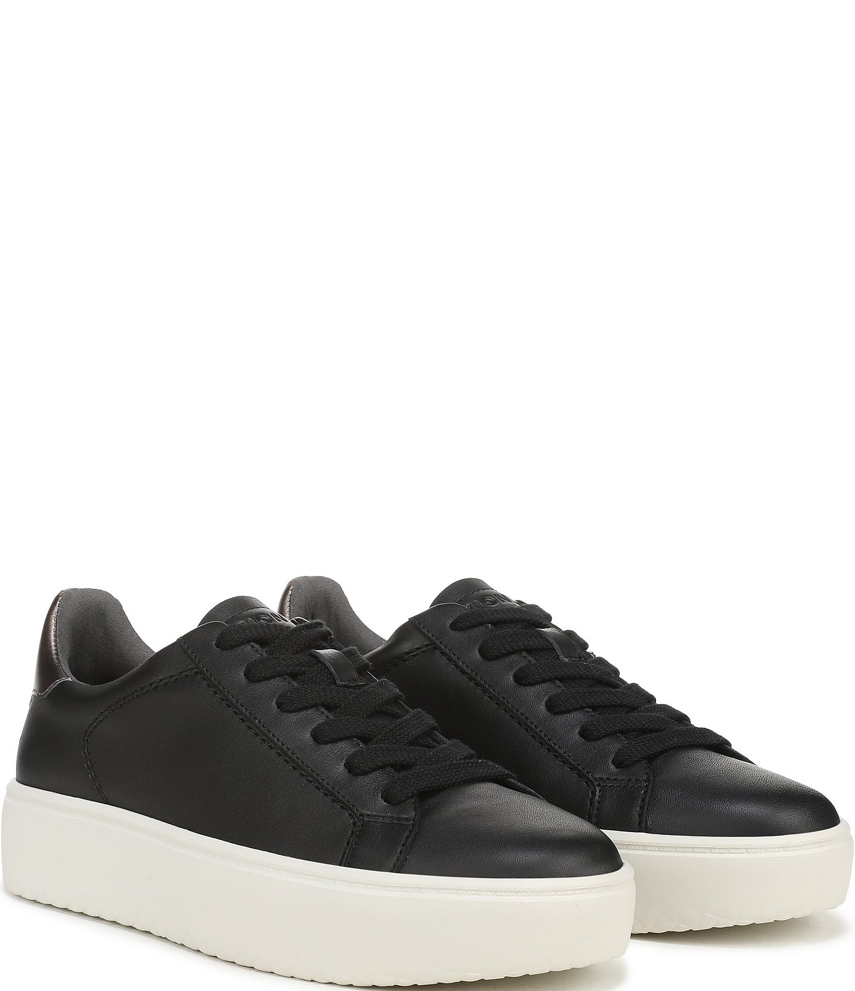 Vionic Emilia Leather Lace Up Platform Sneakers