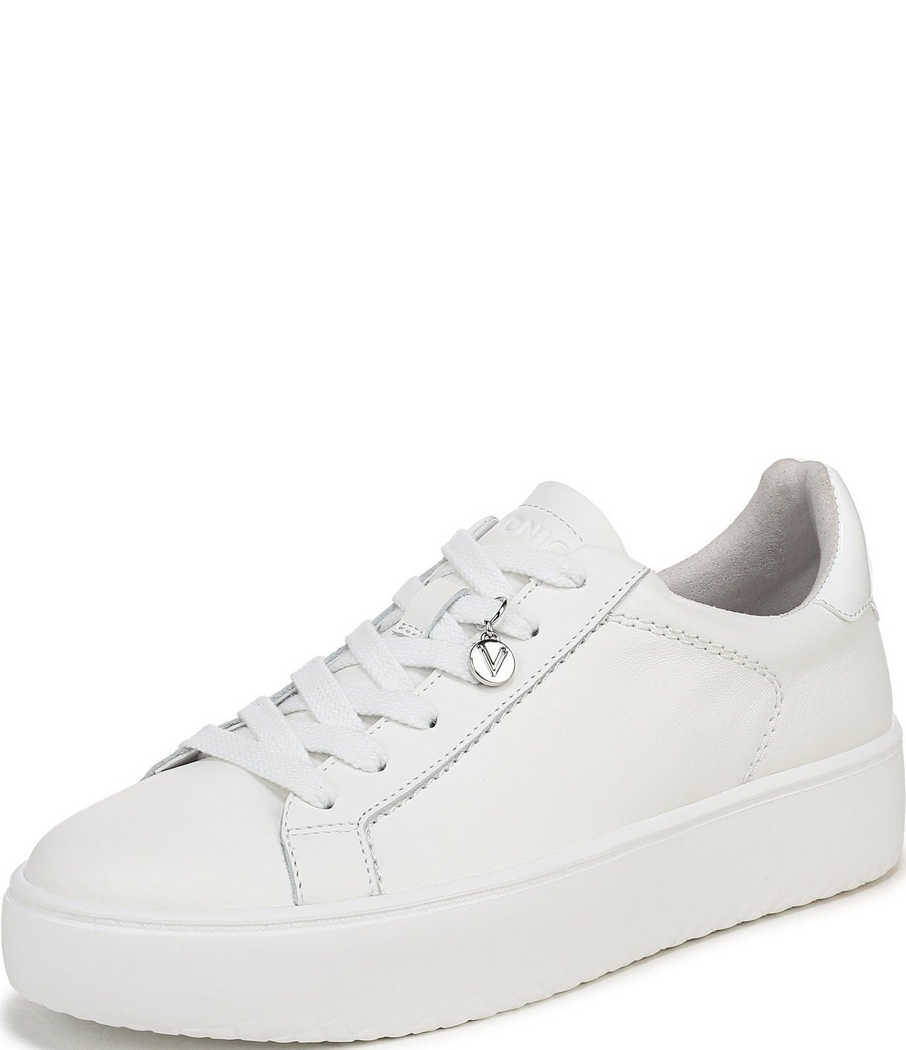 Vionic Emilia Leather Lace Up Platform Sneakers