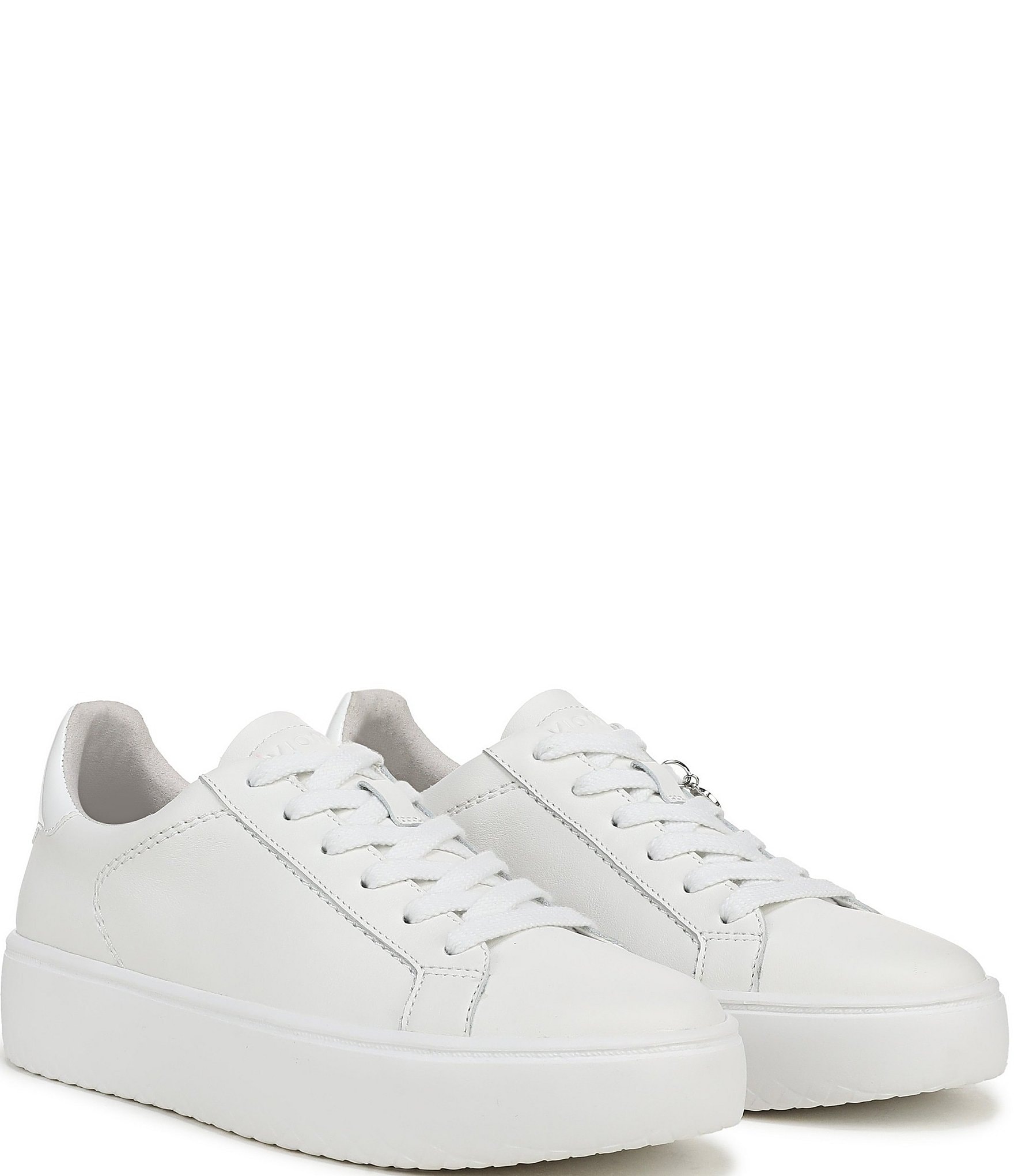 Vionic Emilia Leather Lace Up Platform Sneakers
