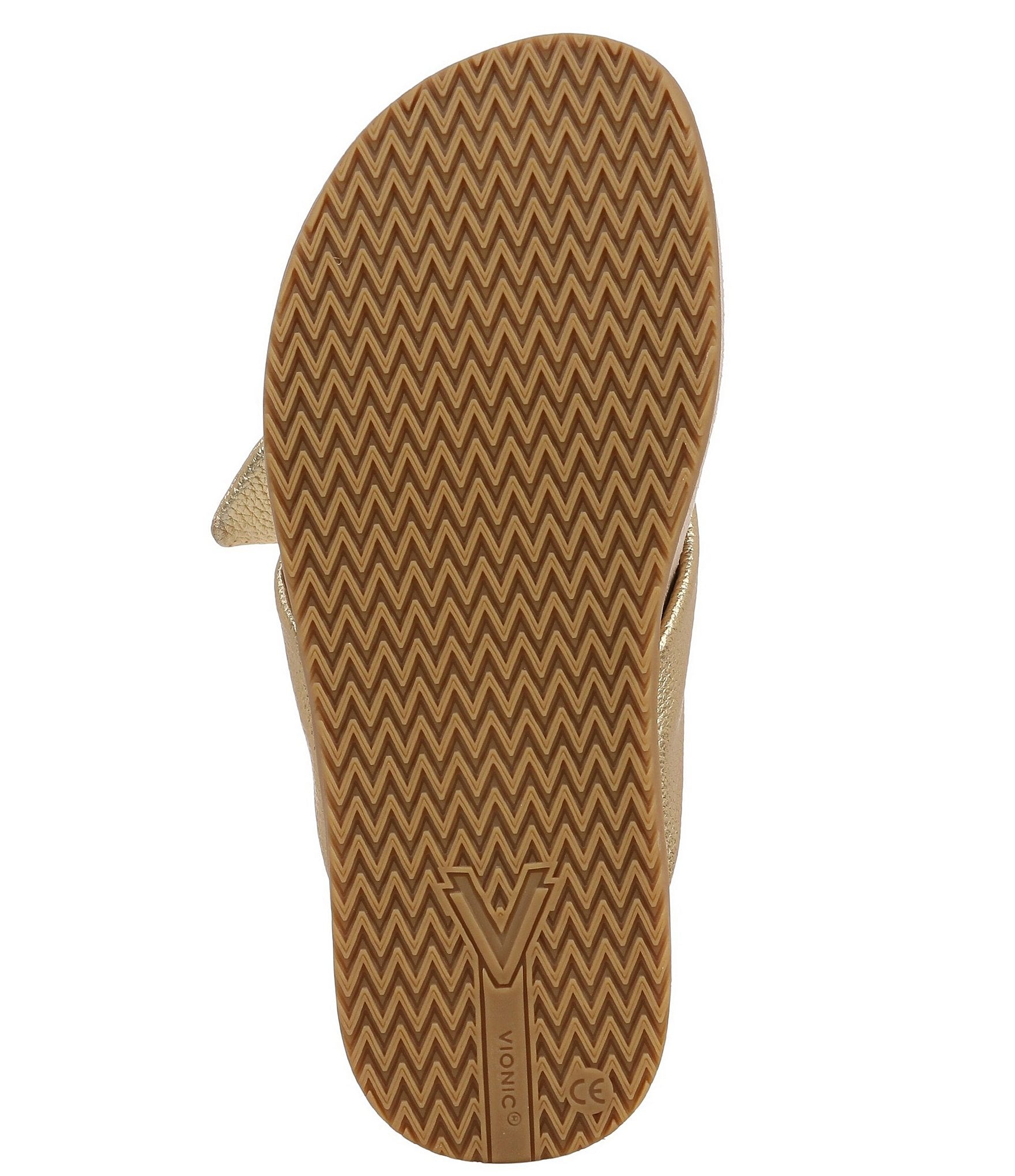 Vionic Eva Leather Bow Detail Thong Sandals