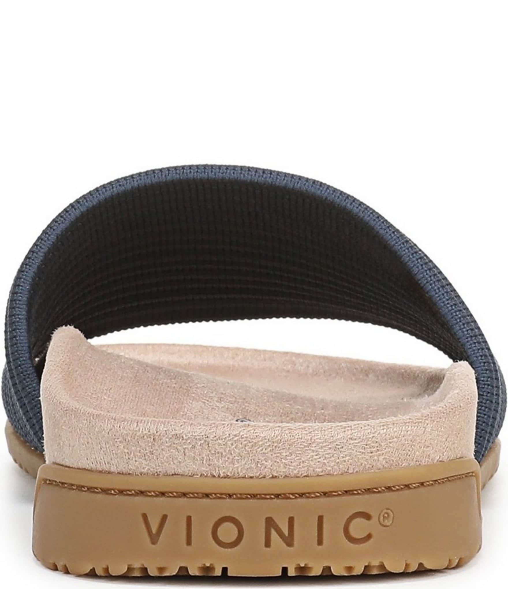 Vionic Evie Compression Knit Slide Sandals