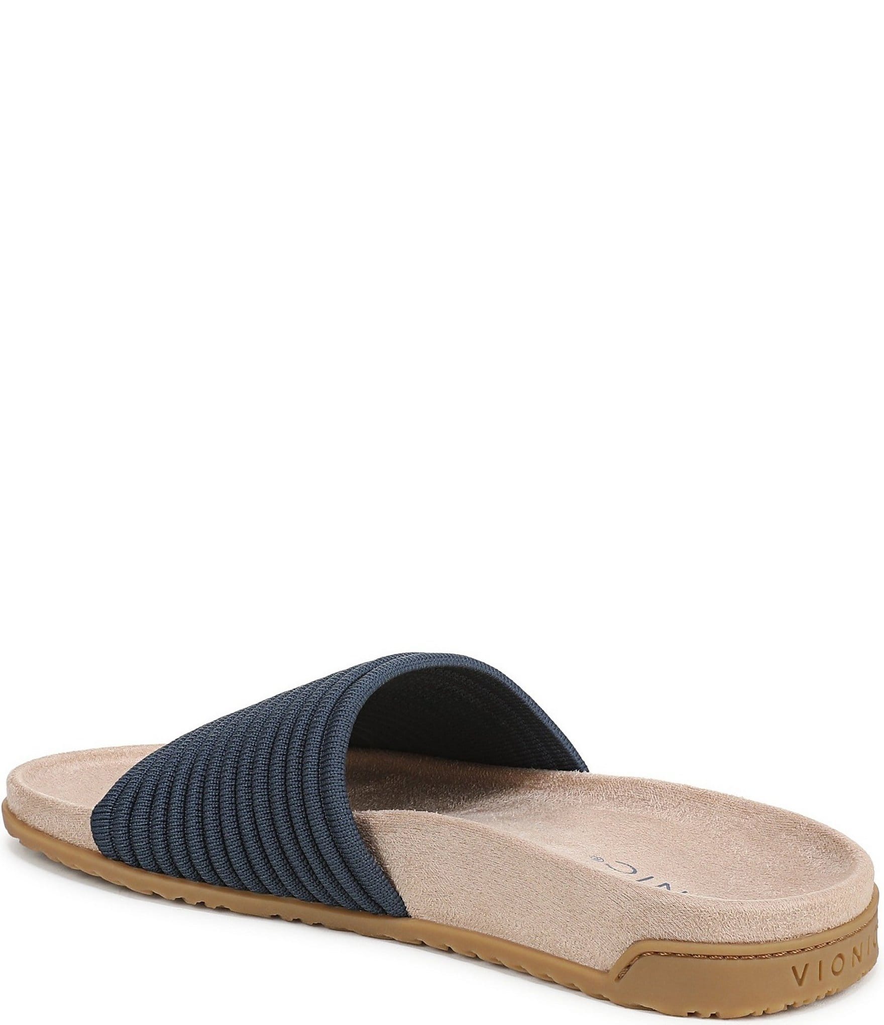 Vionic Evie Compression Knit Slide Sandals