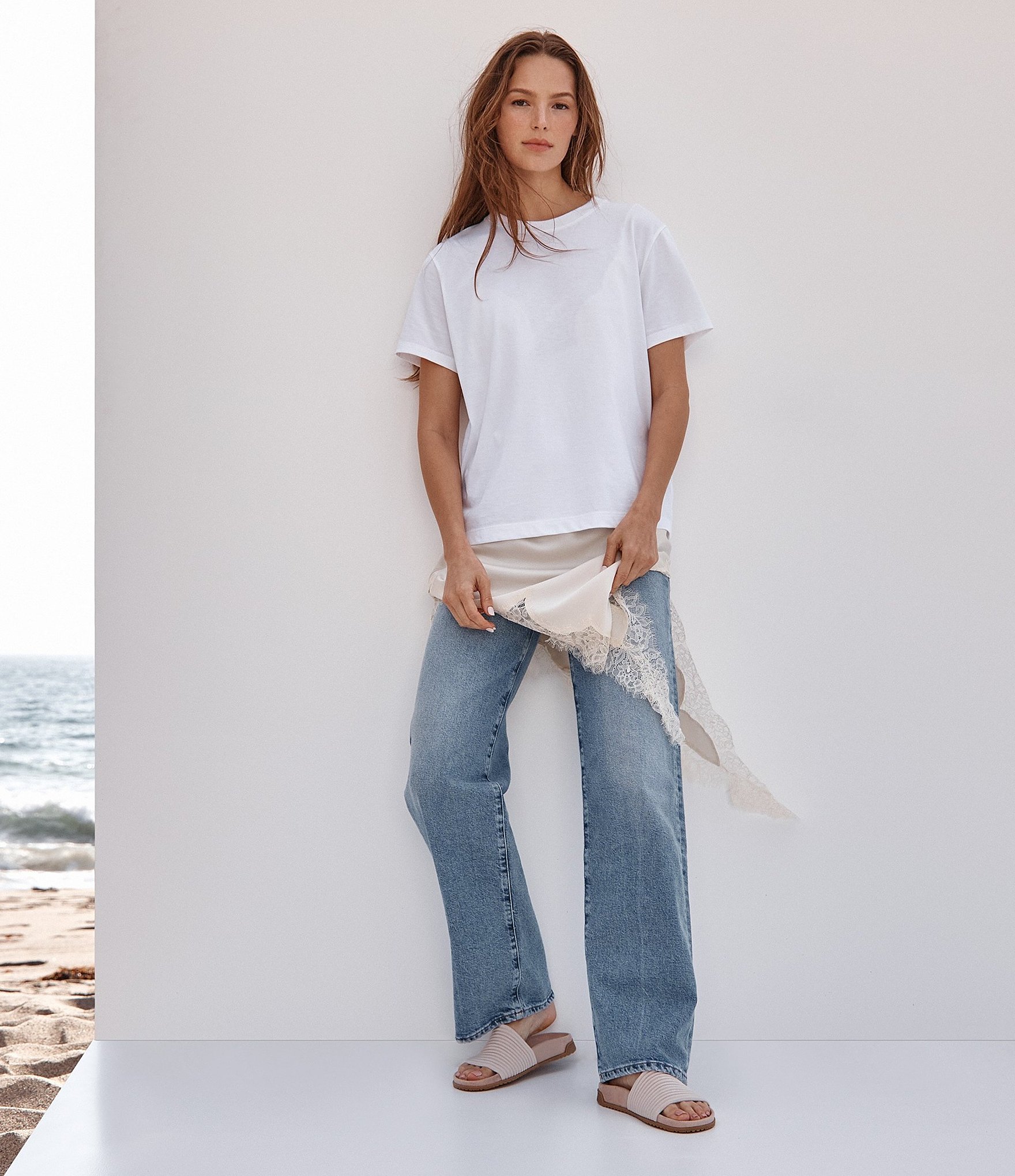 Vionic Evie Compression Knit Slide Sandals