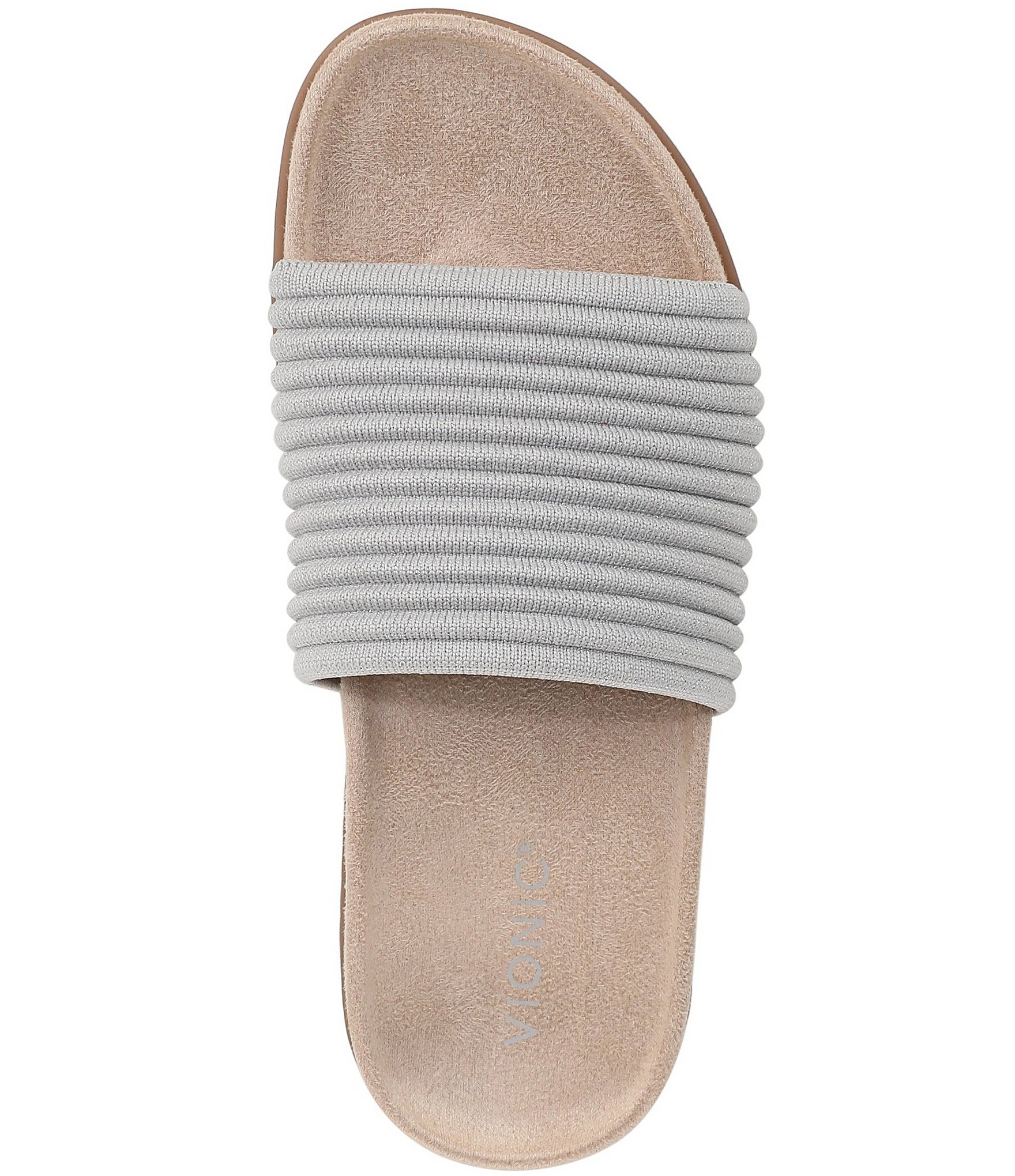 Vionic Evie Compression Knit Slide Sandals