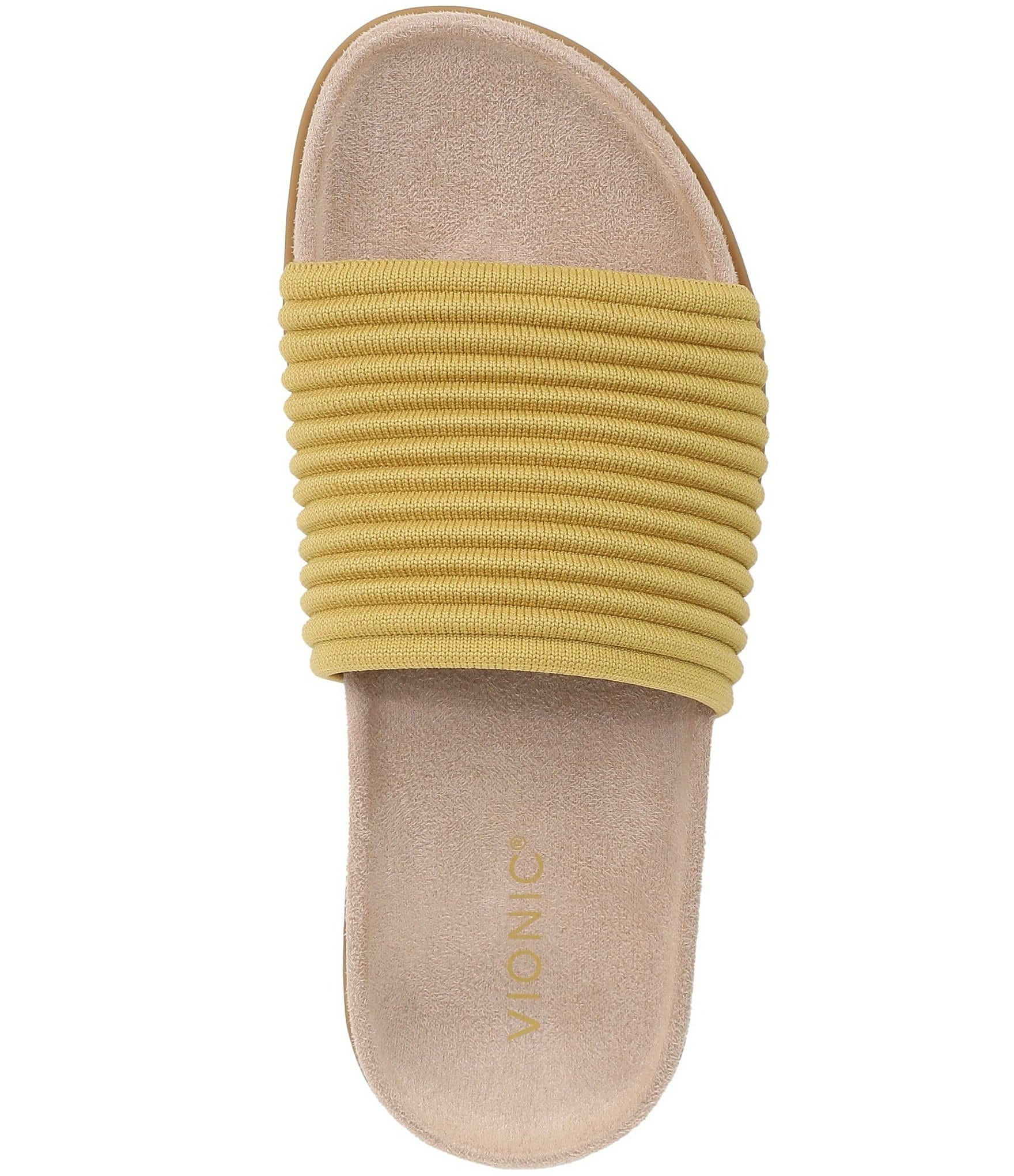 Vionic Evie Compression Knit Slide Sandals