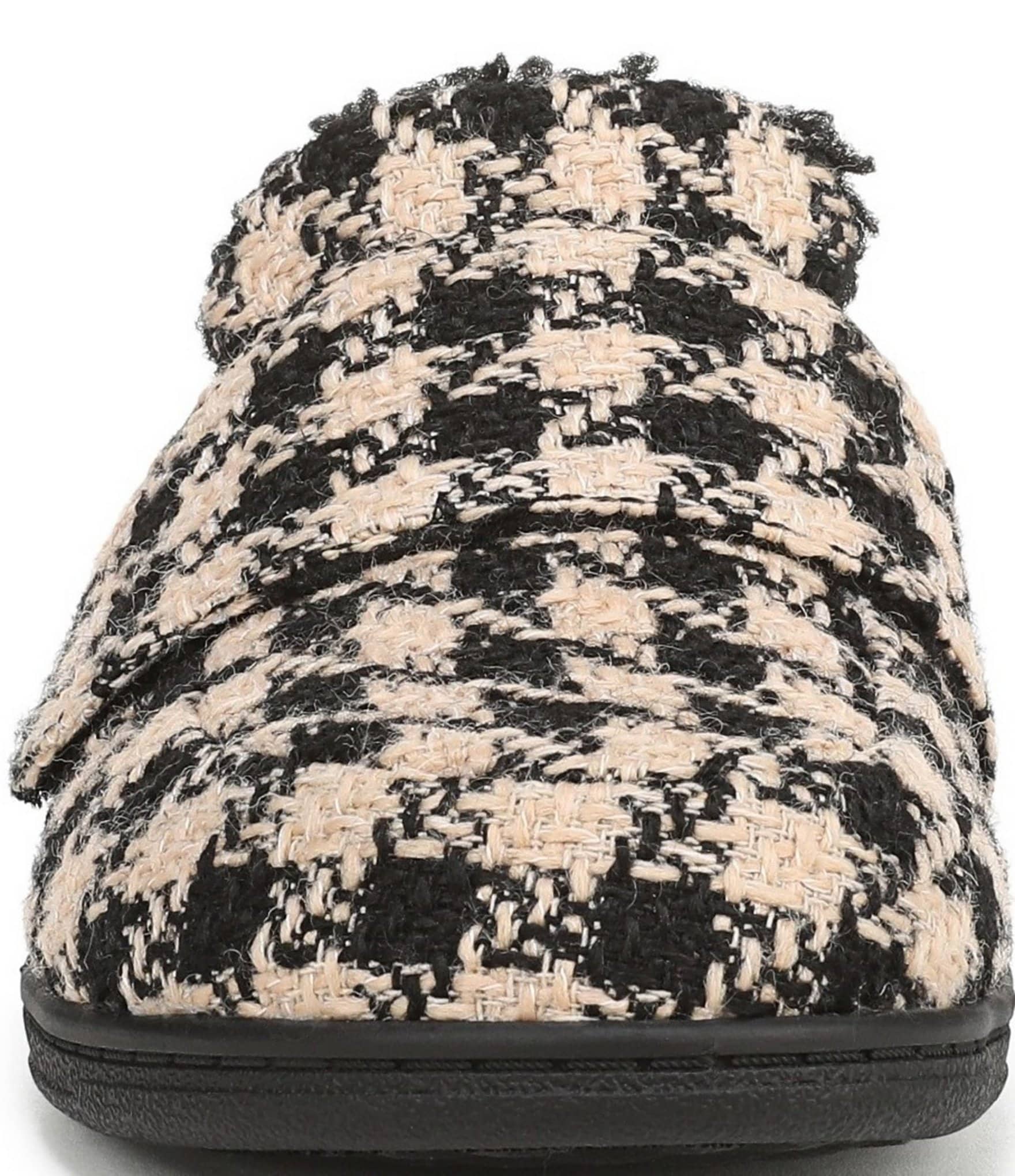 Vionic Gemma Houndstooth Patterned Mule Slippers